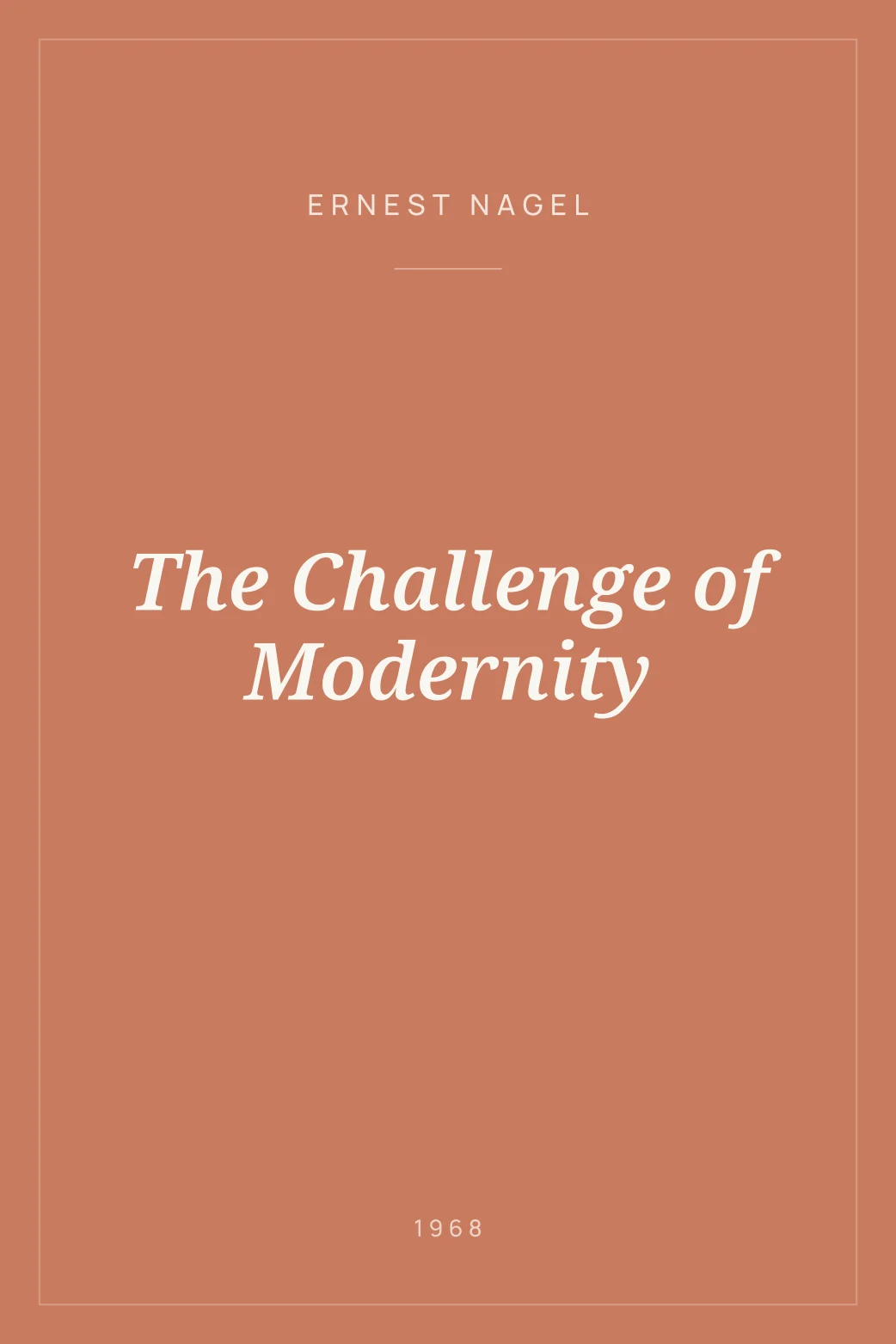 Portada de The Challenge of Modernity