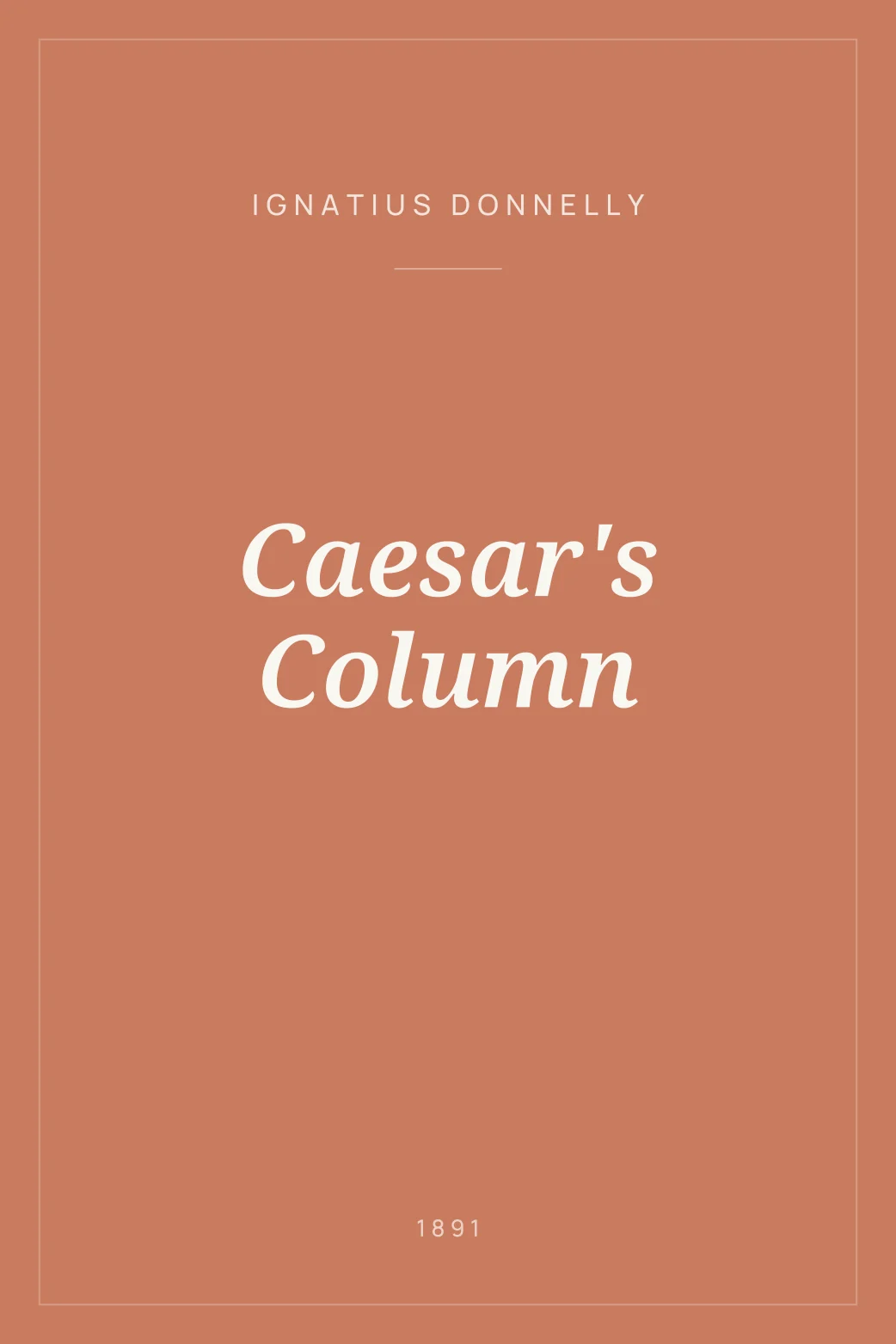Portada de Caesar's Column