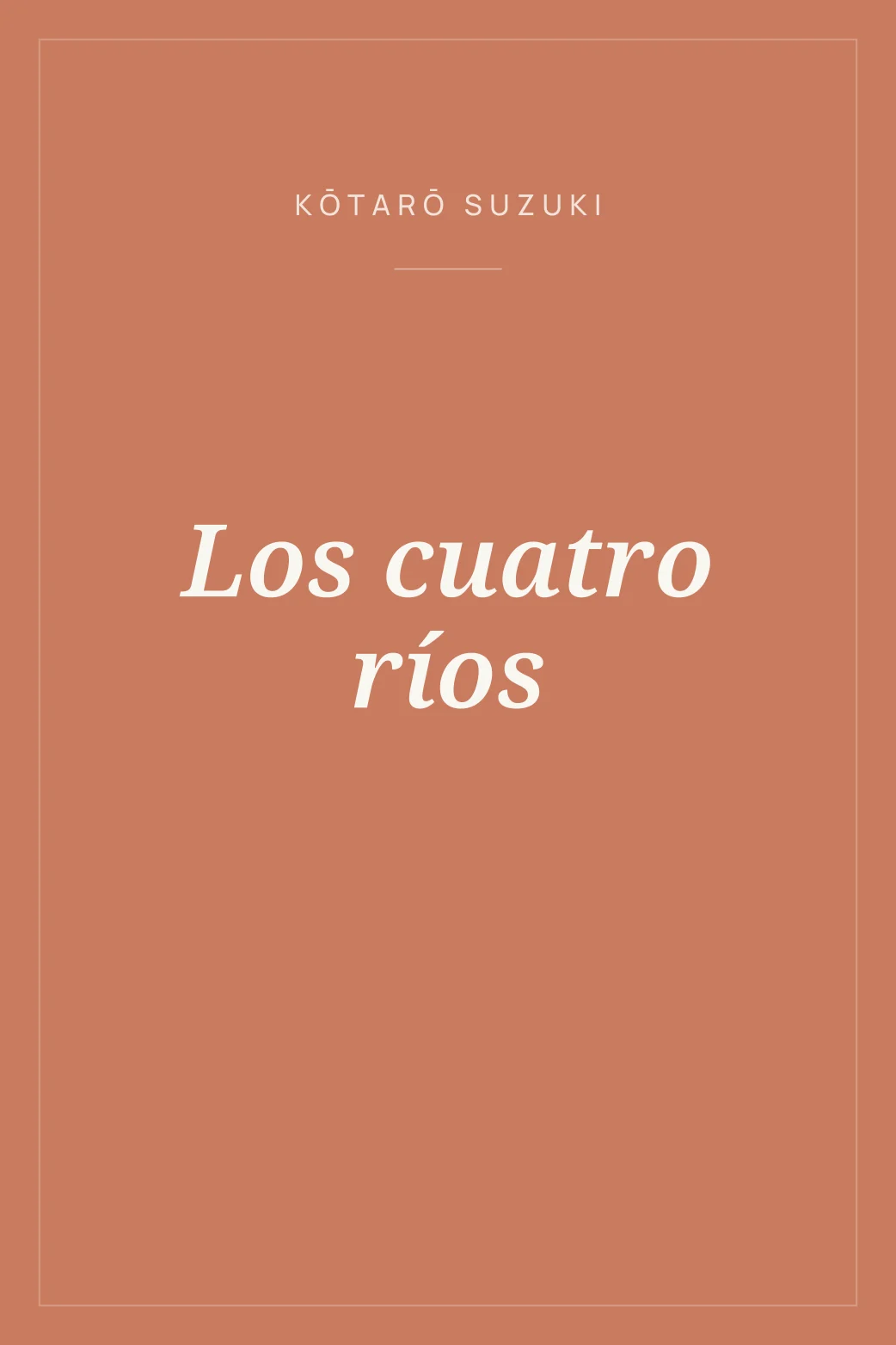 Portada de Los cuatro ríos