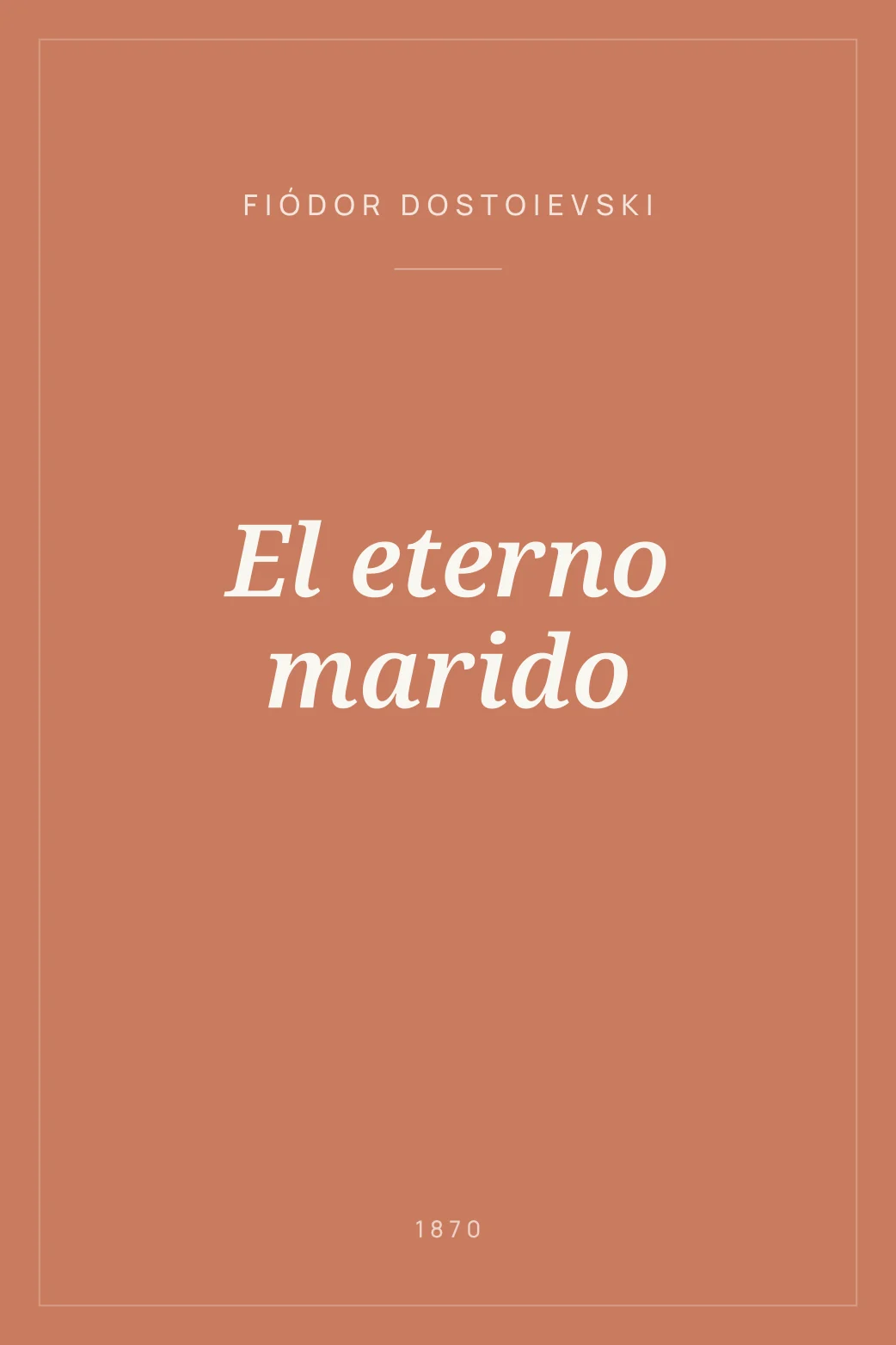 Portada de El eterno marido