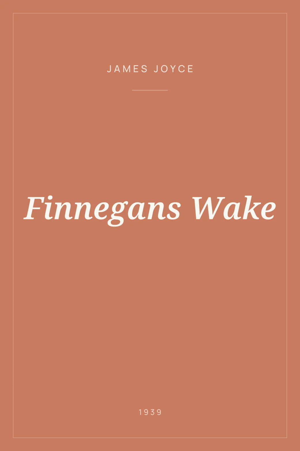 Portada de Finnegans Wake