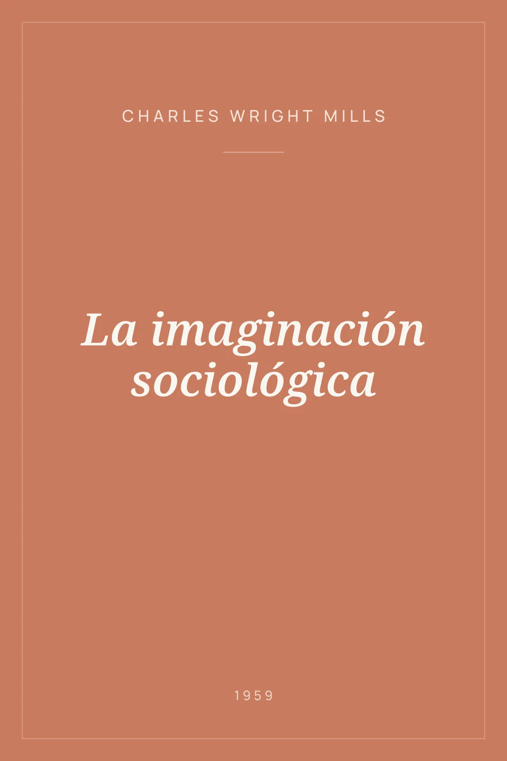 Portada de La imaginación sociológica