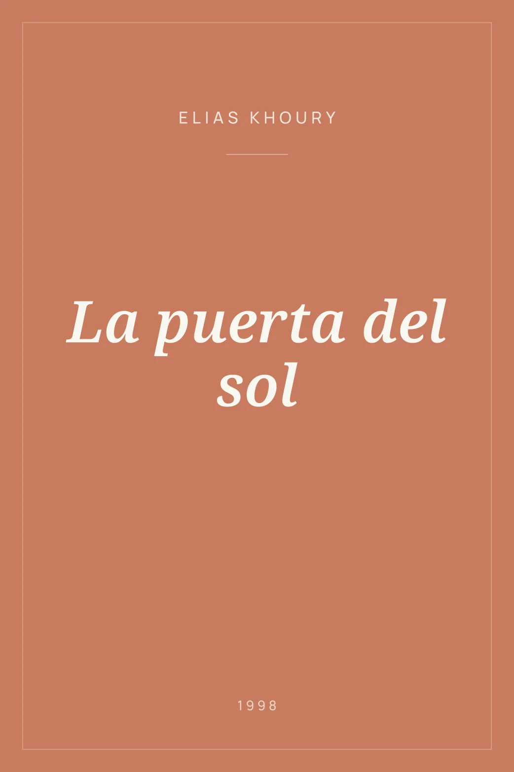 Portada de La puerta del sol