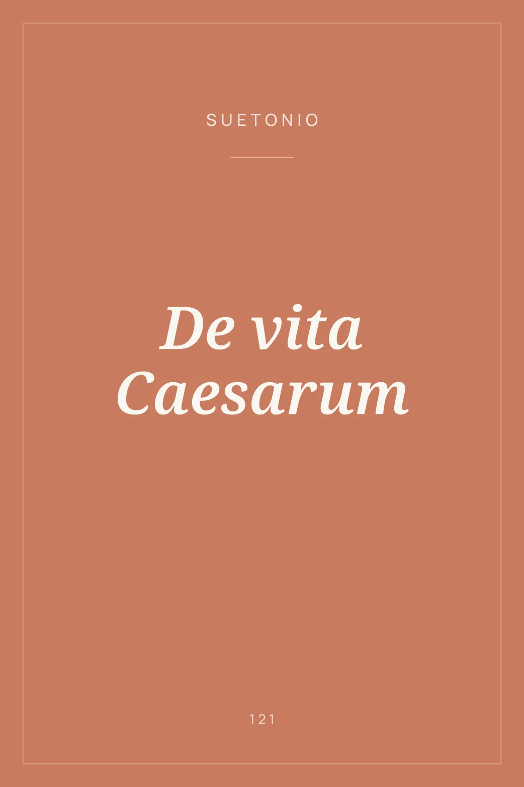 Portada de De vita Caesarum