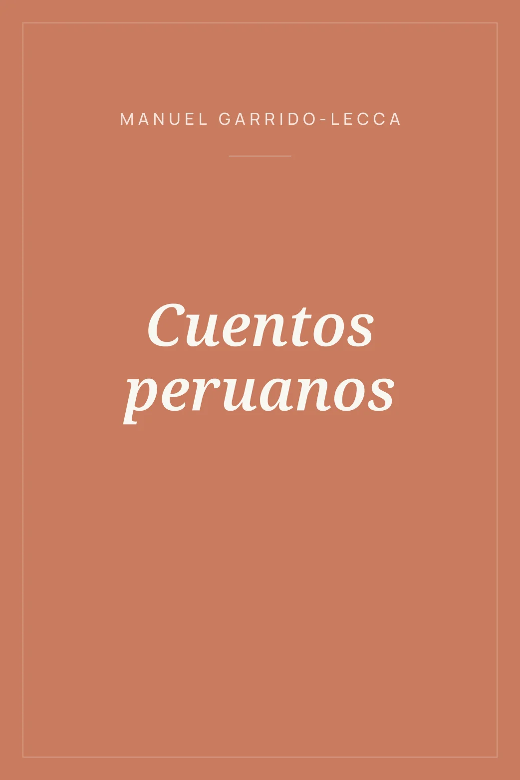 Portada de Cuentos peruanos