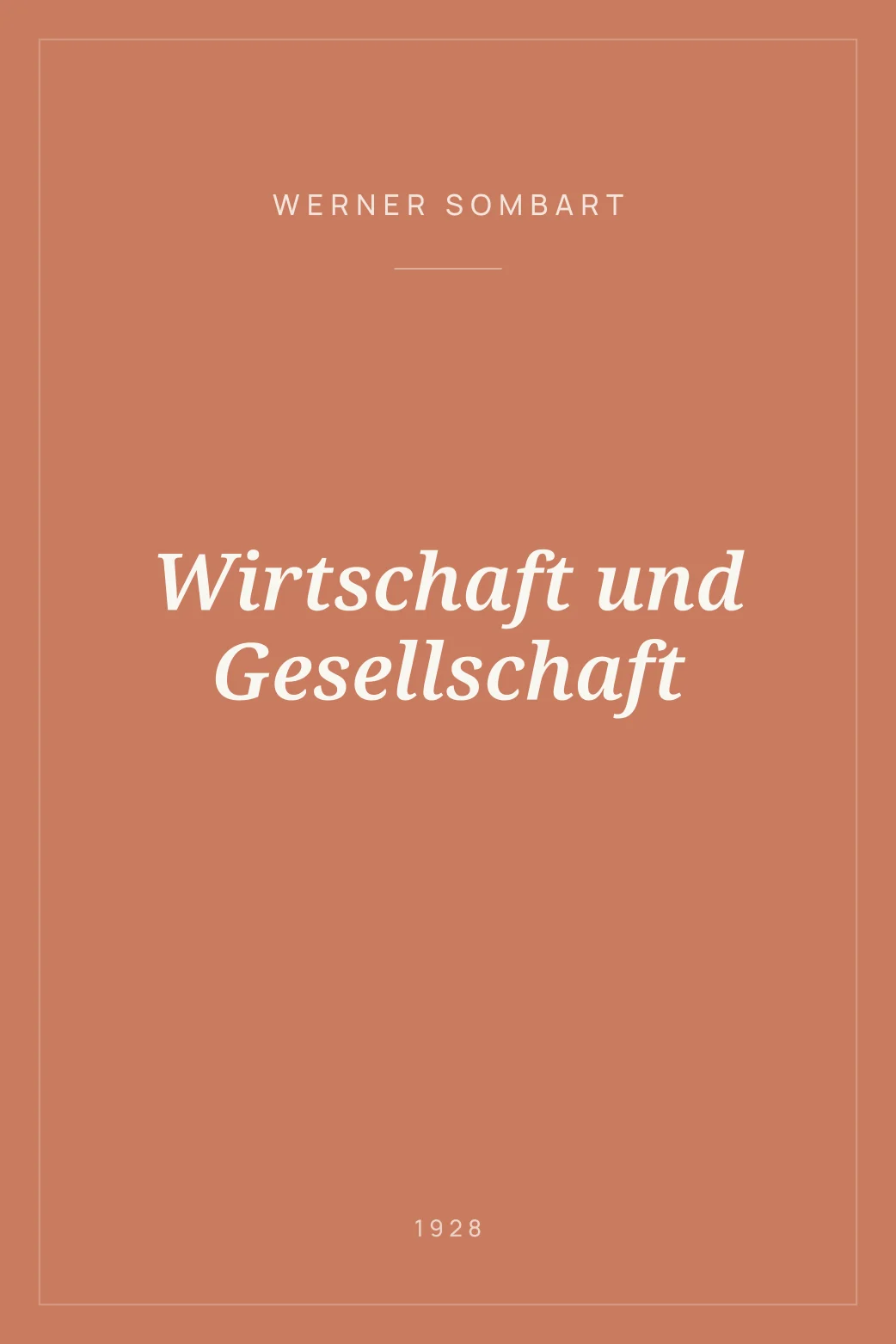 Portada de Wirtschaft und Gesellschaft