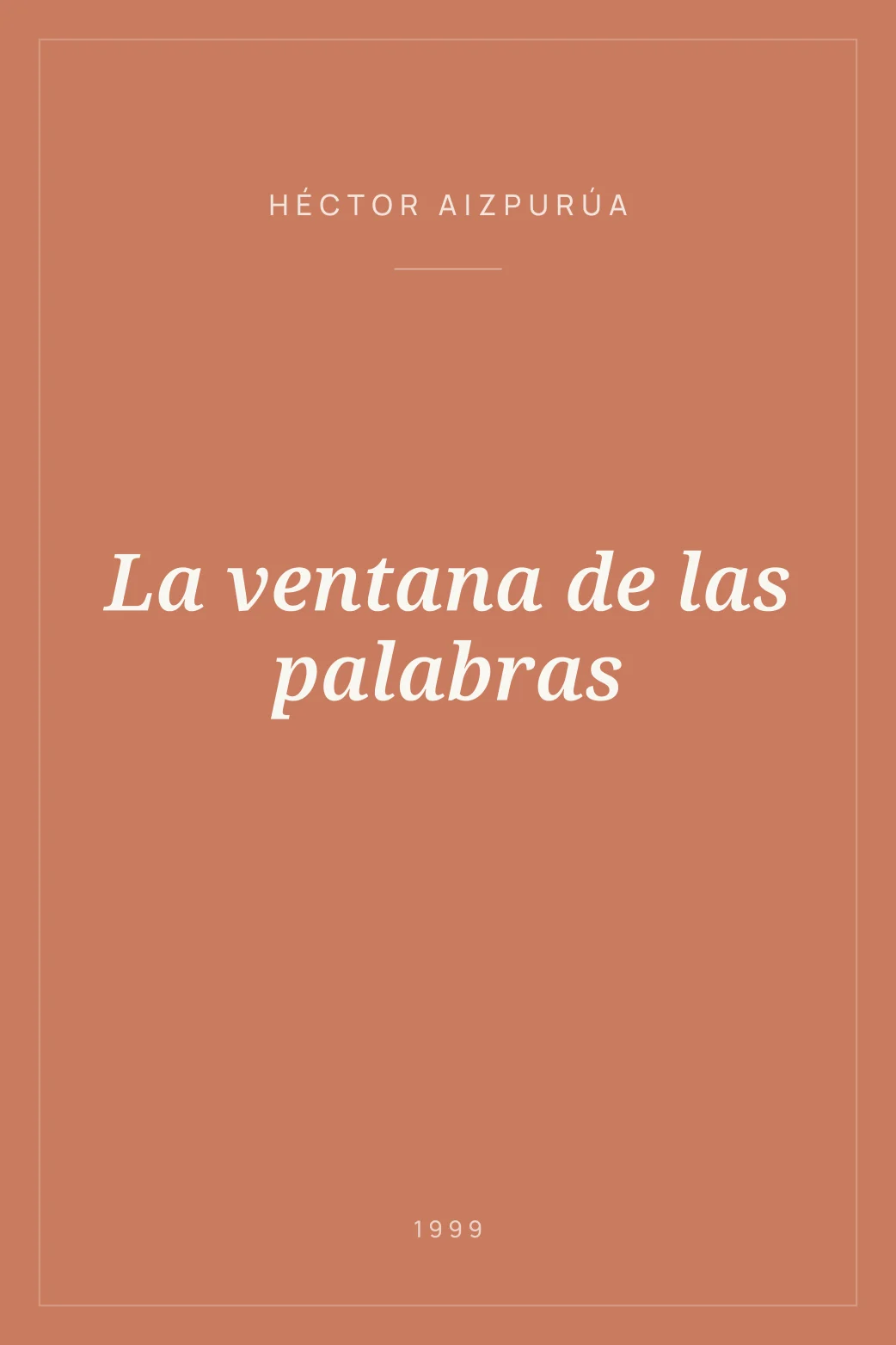 Portada de La ventana de las palabras