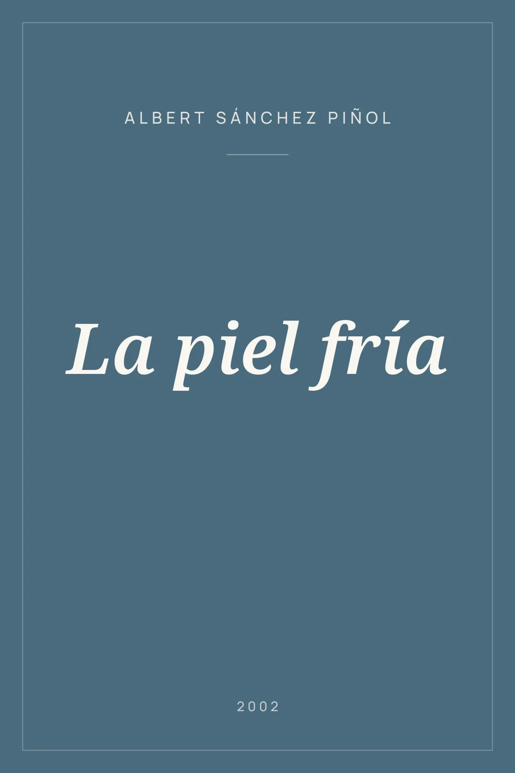 Portada de La piel fría