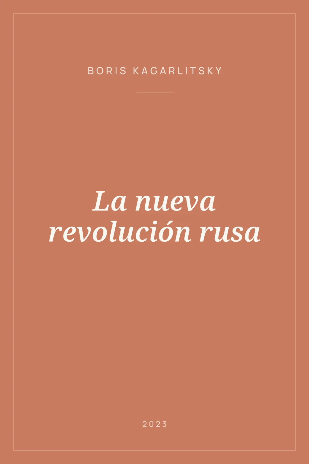 Portada de La nueva revolución rusa