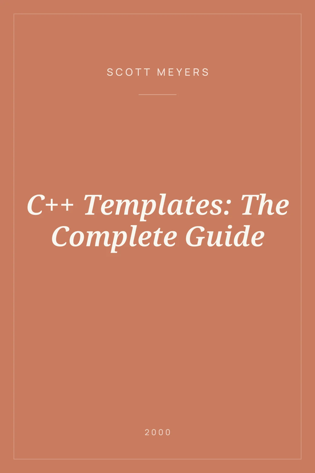 Portada de C++ Templates: The Complete Guide