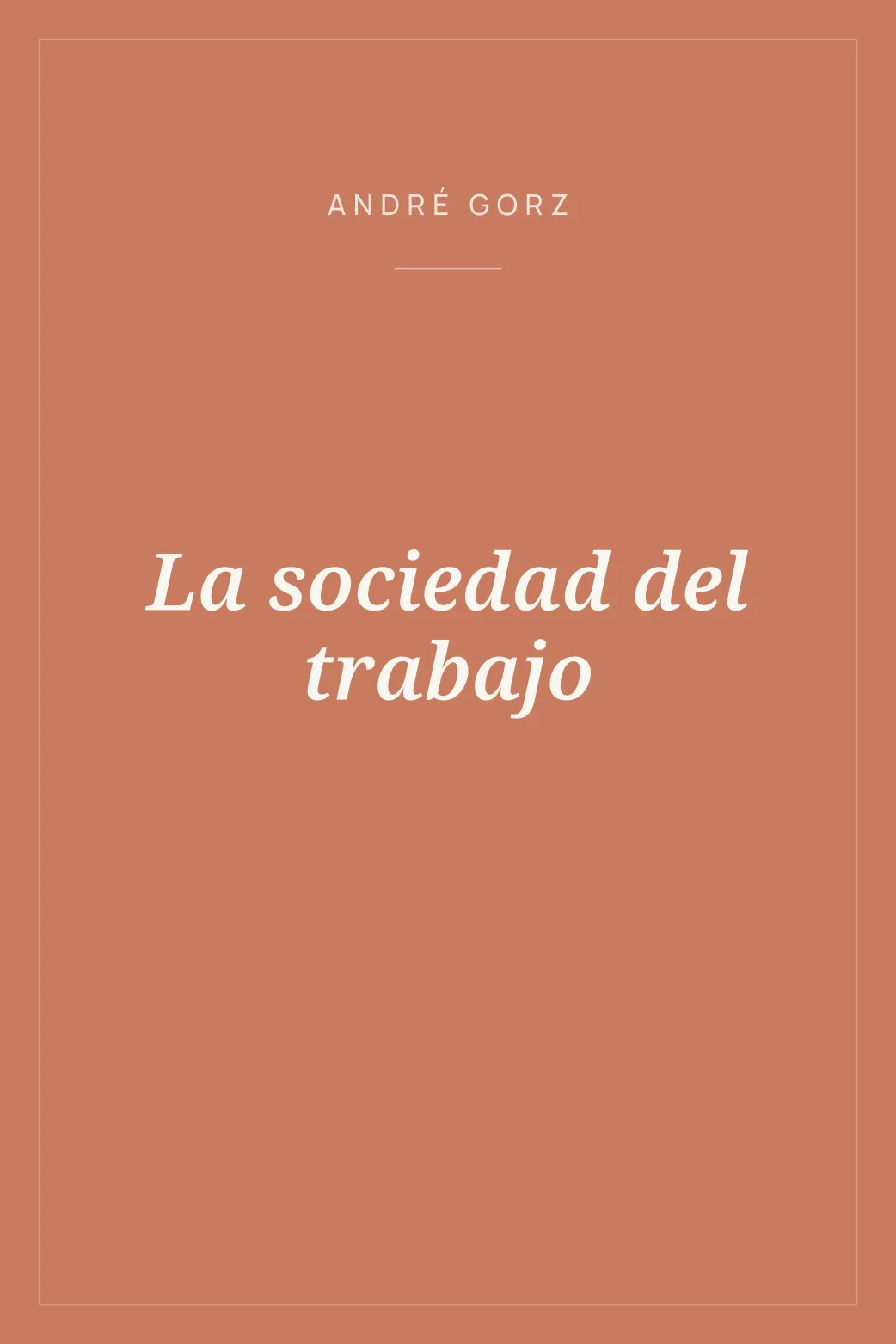 Portada de La sociedad del trabajo