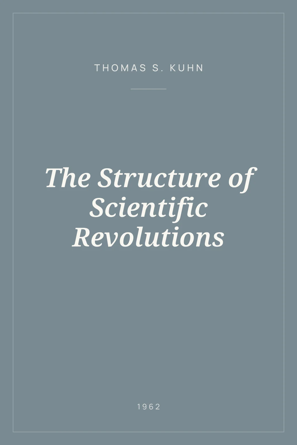 Portada de The Structure of Scientific Revolutions