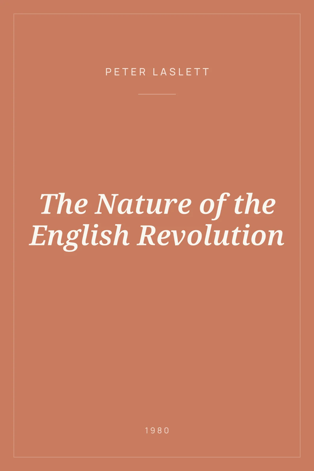 Portada de The Nature of the English Revolution