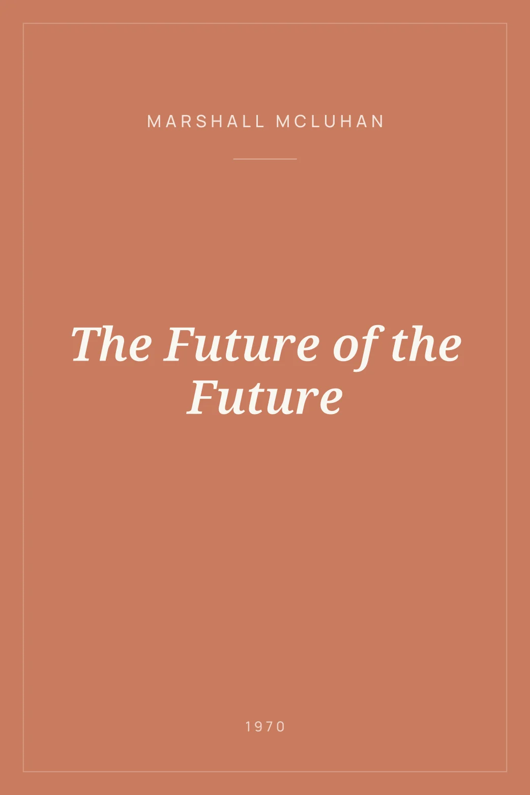 Portada de The Future of the Future