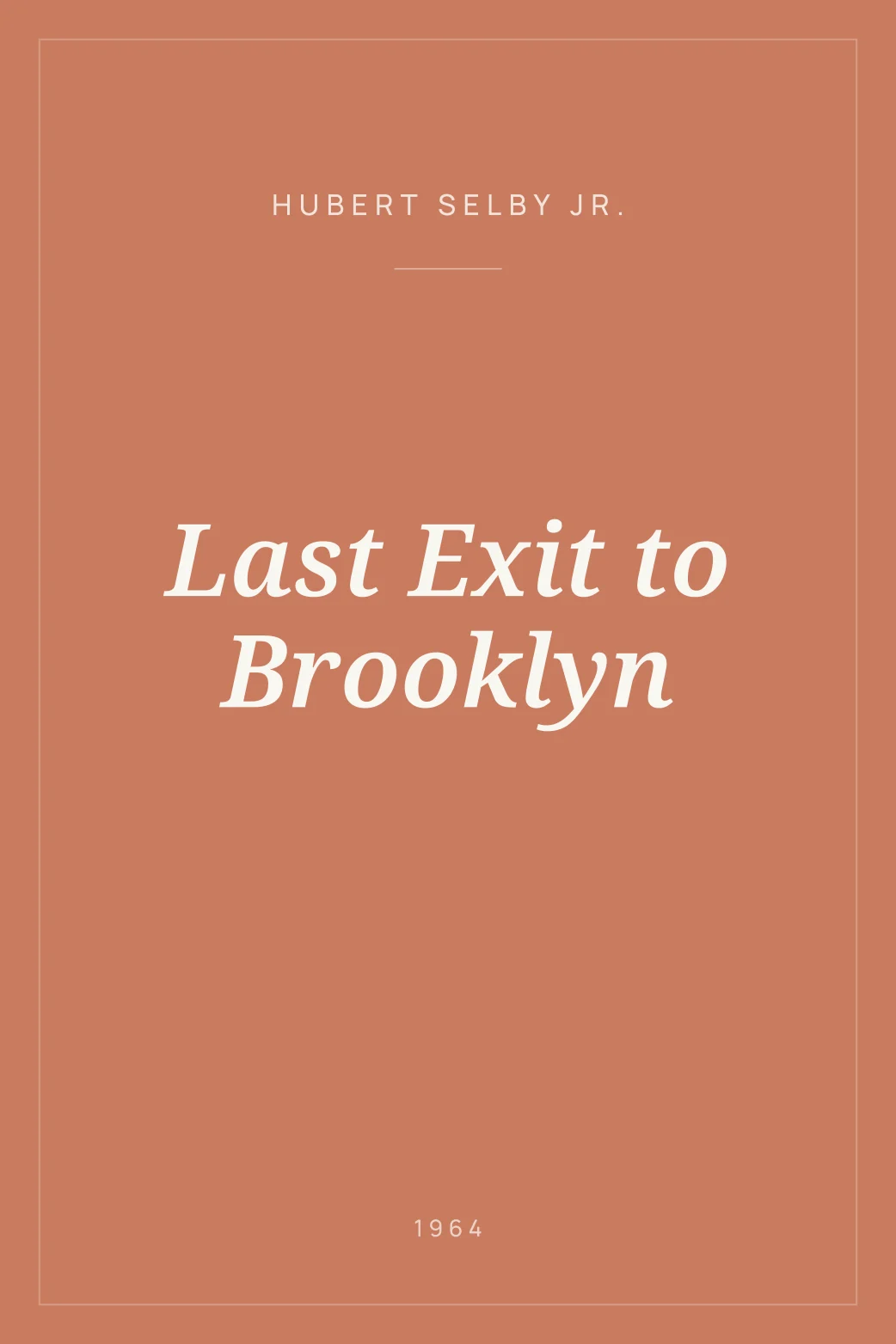Portada de Last Exit to Brooklyn
