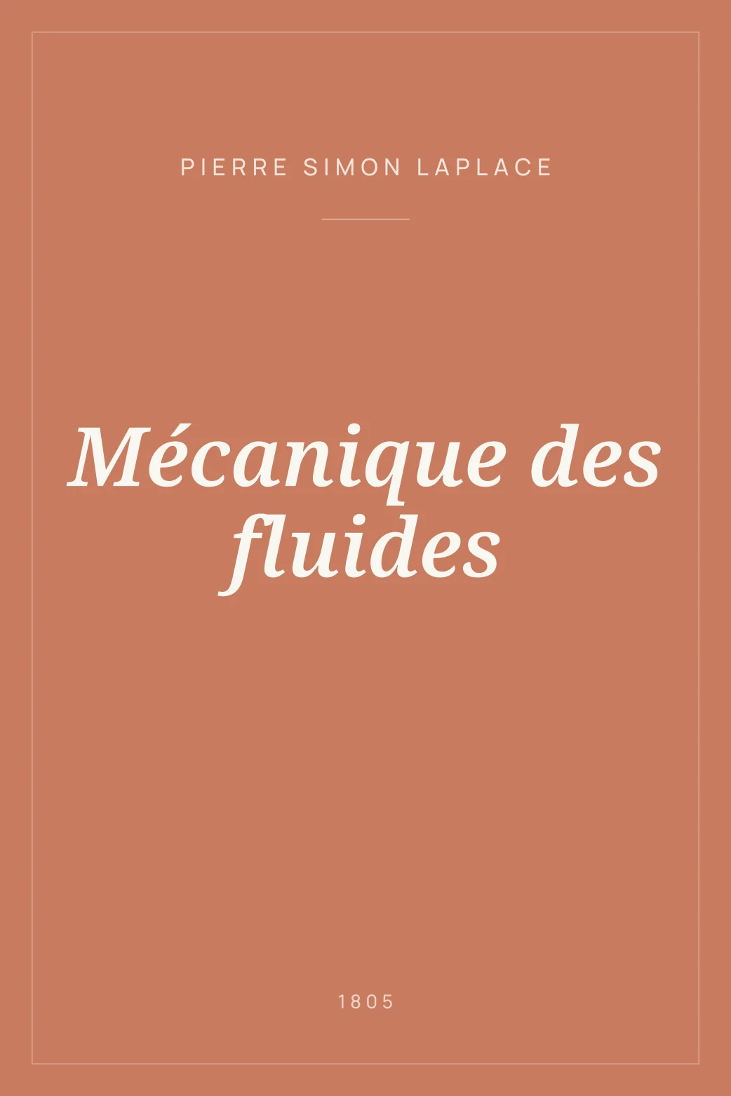 Portada de Mécanique des fluides