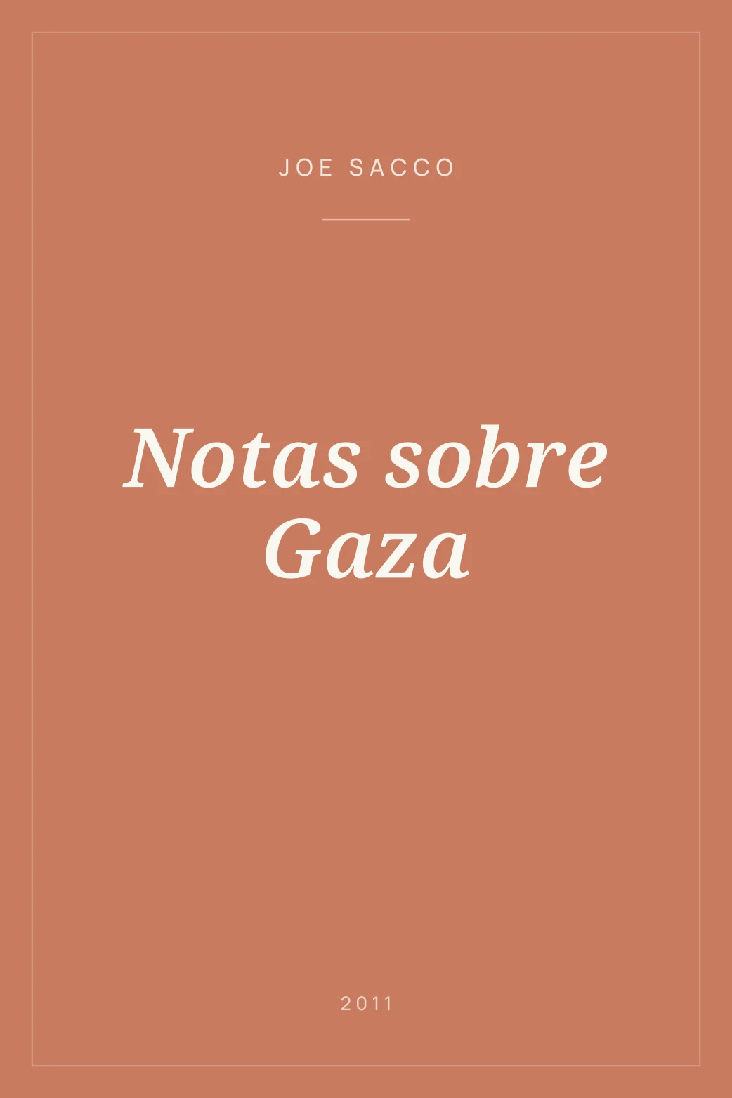 Portada de Notas sobre Gaza