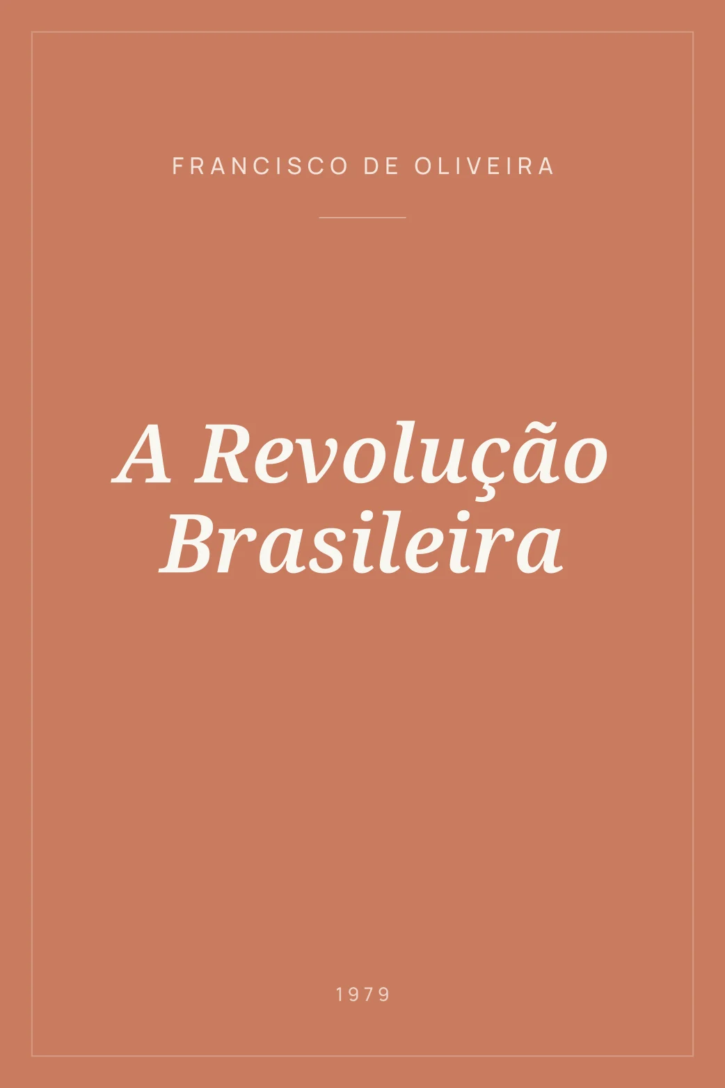 Portada de A Revolução Brasileira