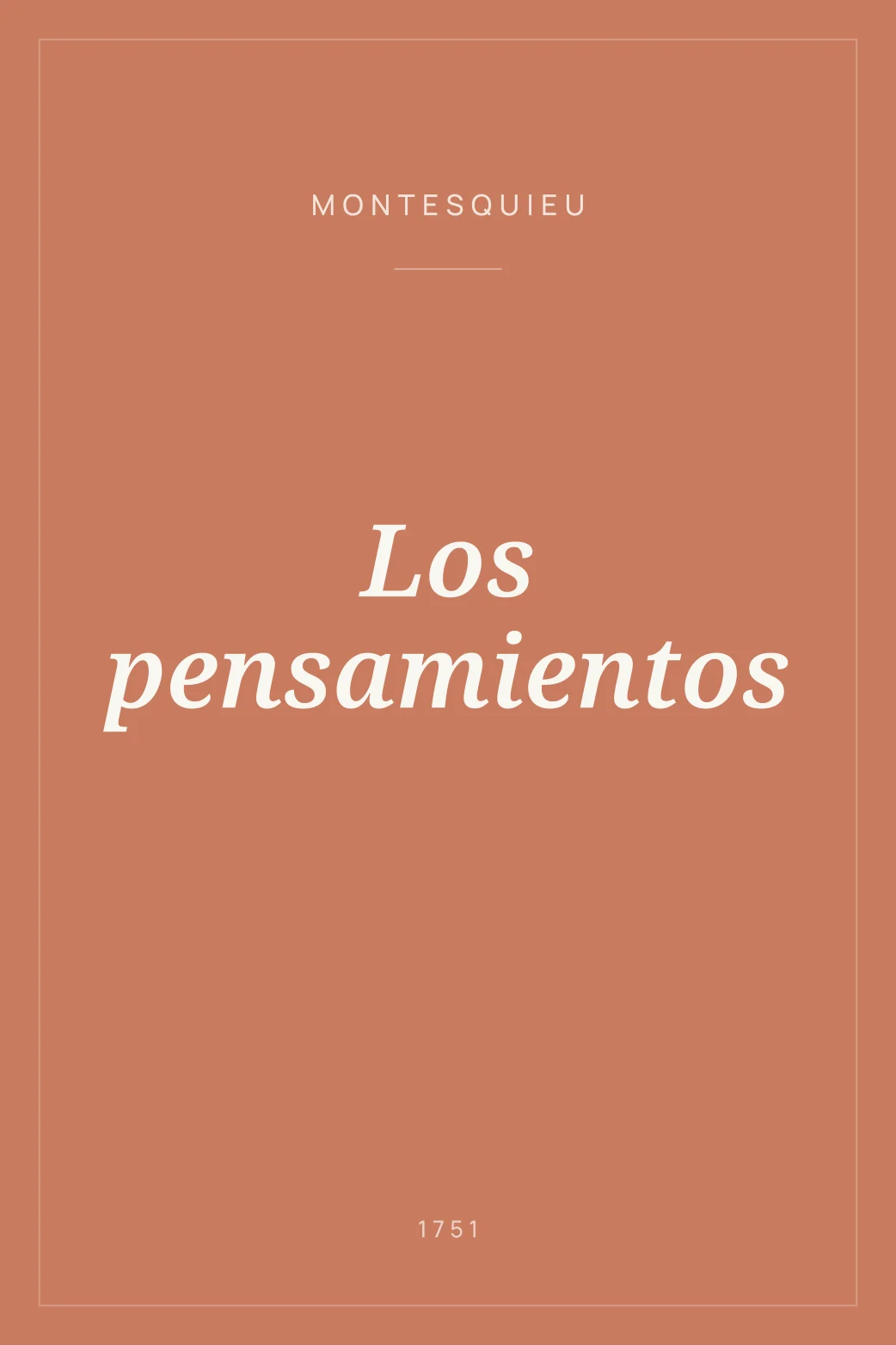 Portada de Los pensamientos