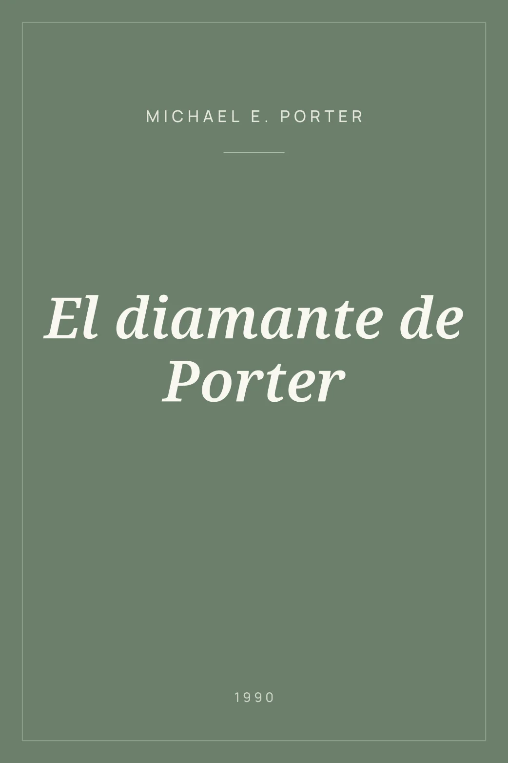 Portada de El diamante de Porter