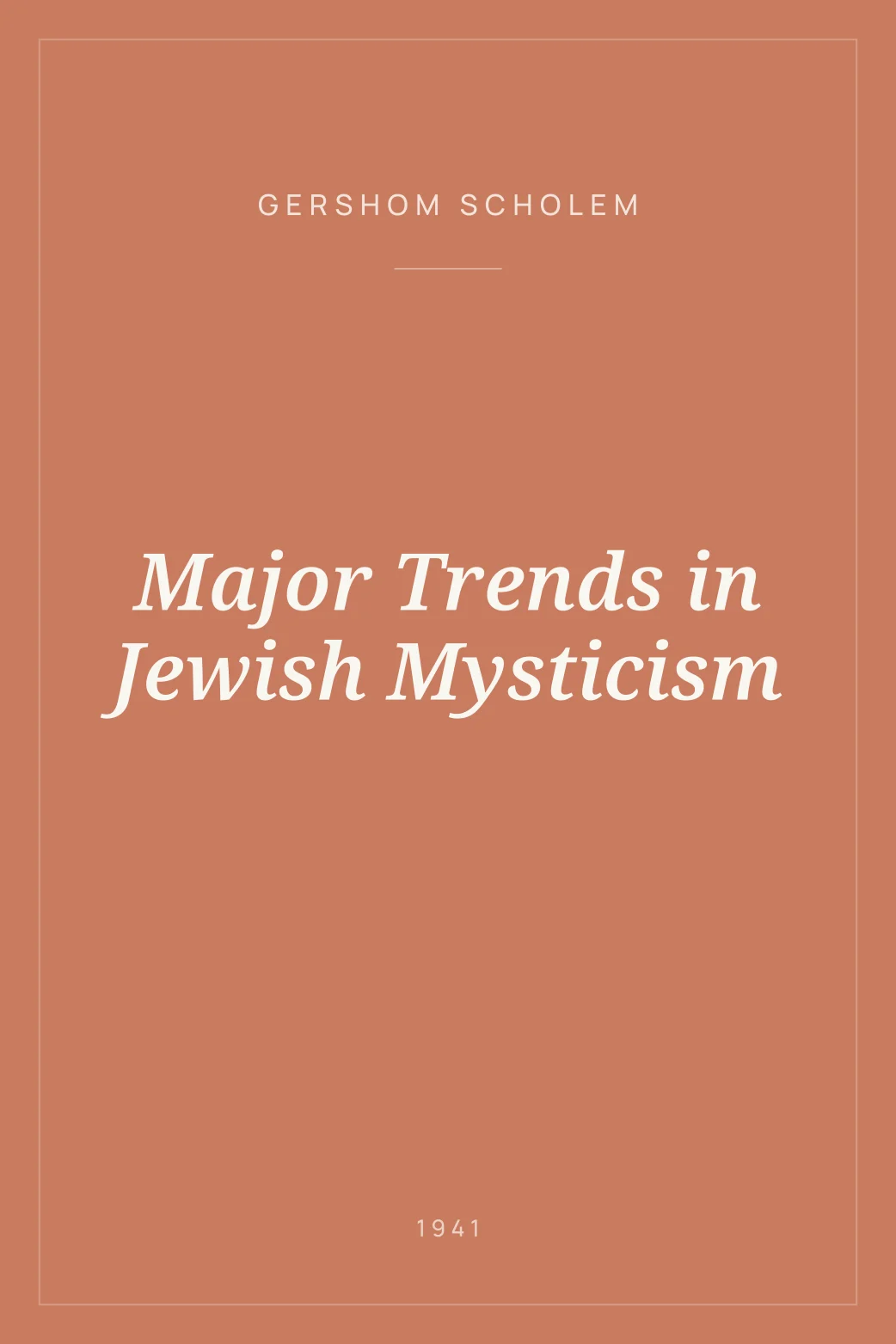 Portada de Major Trends in Jewish Mysticism