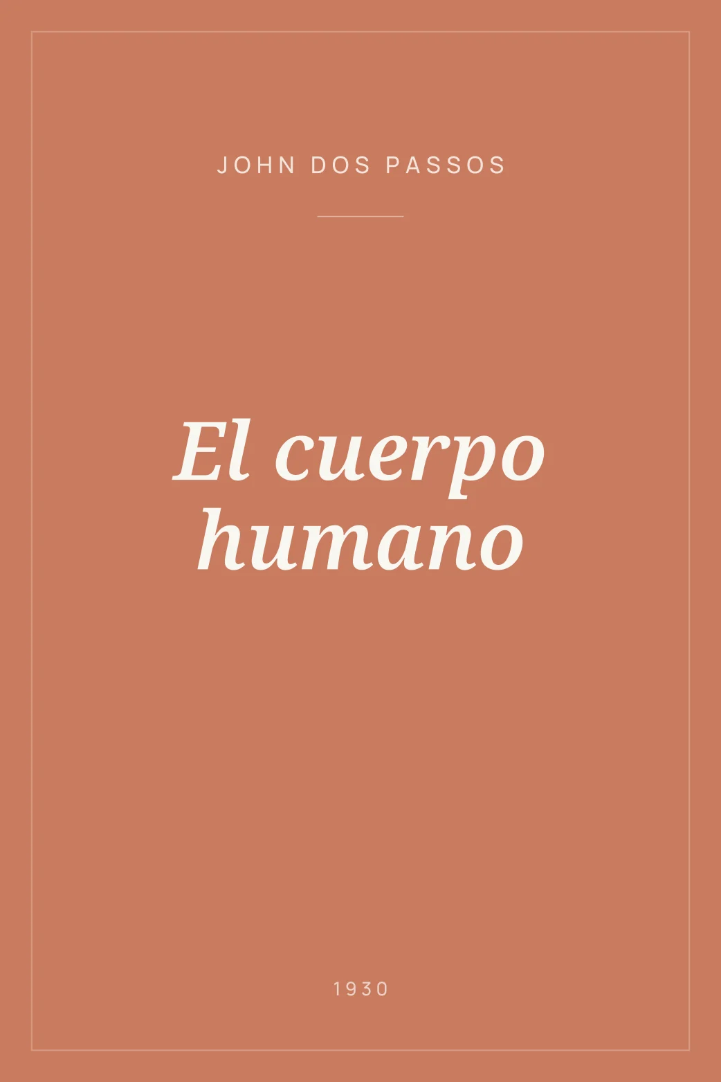 Portada de El cuerpo humano