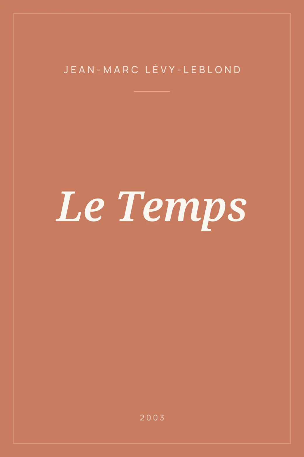 Portada de Le Temps