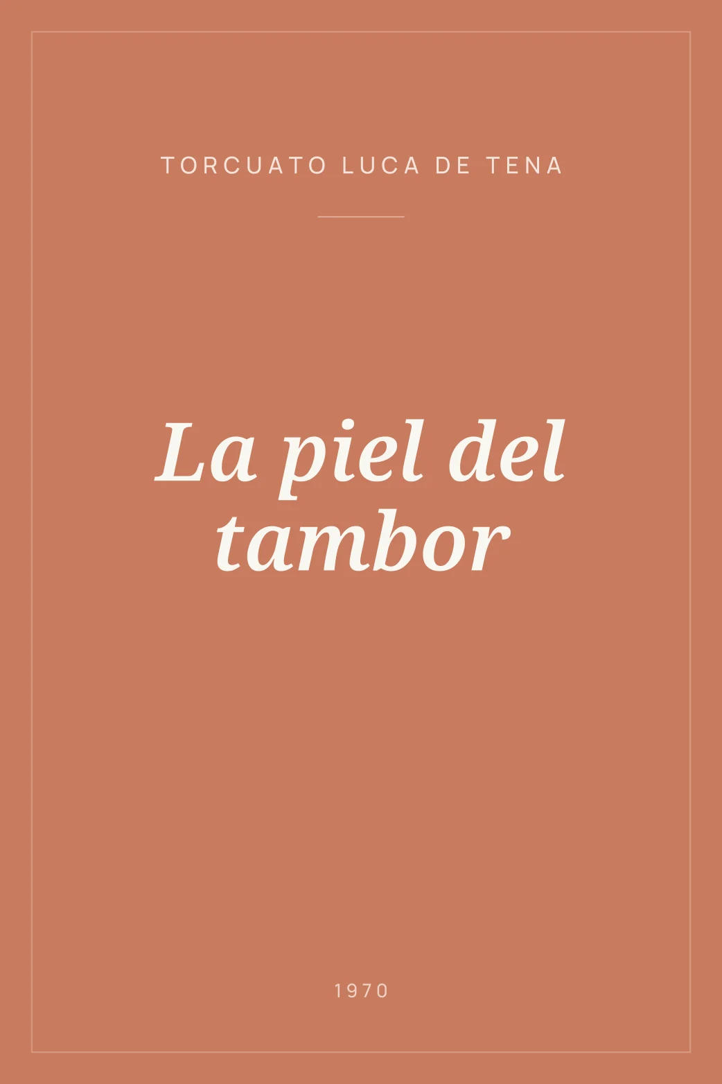 Portada de La piel del tambor