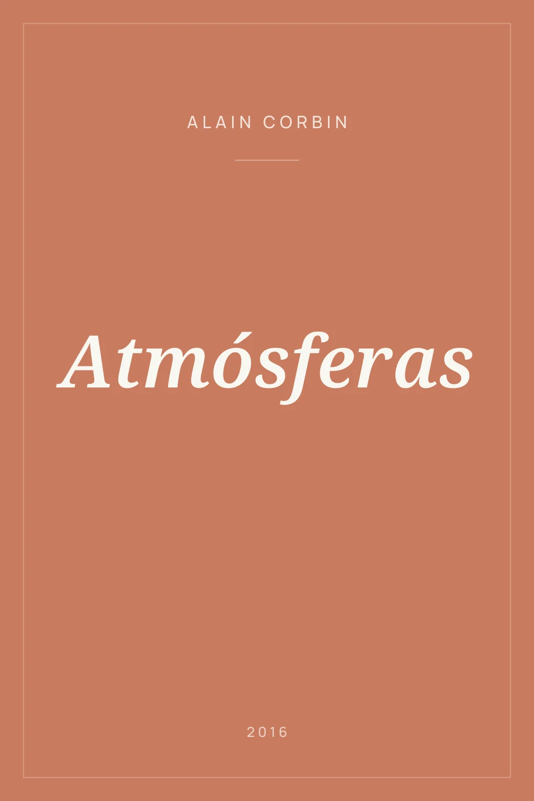Portada de Atmósferas