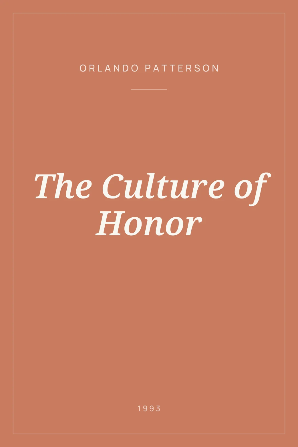 Portada de The Culture of Honor