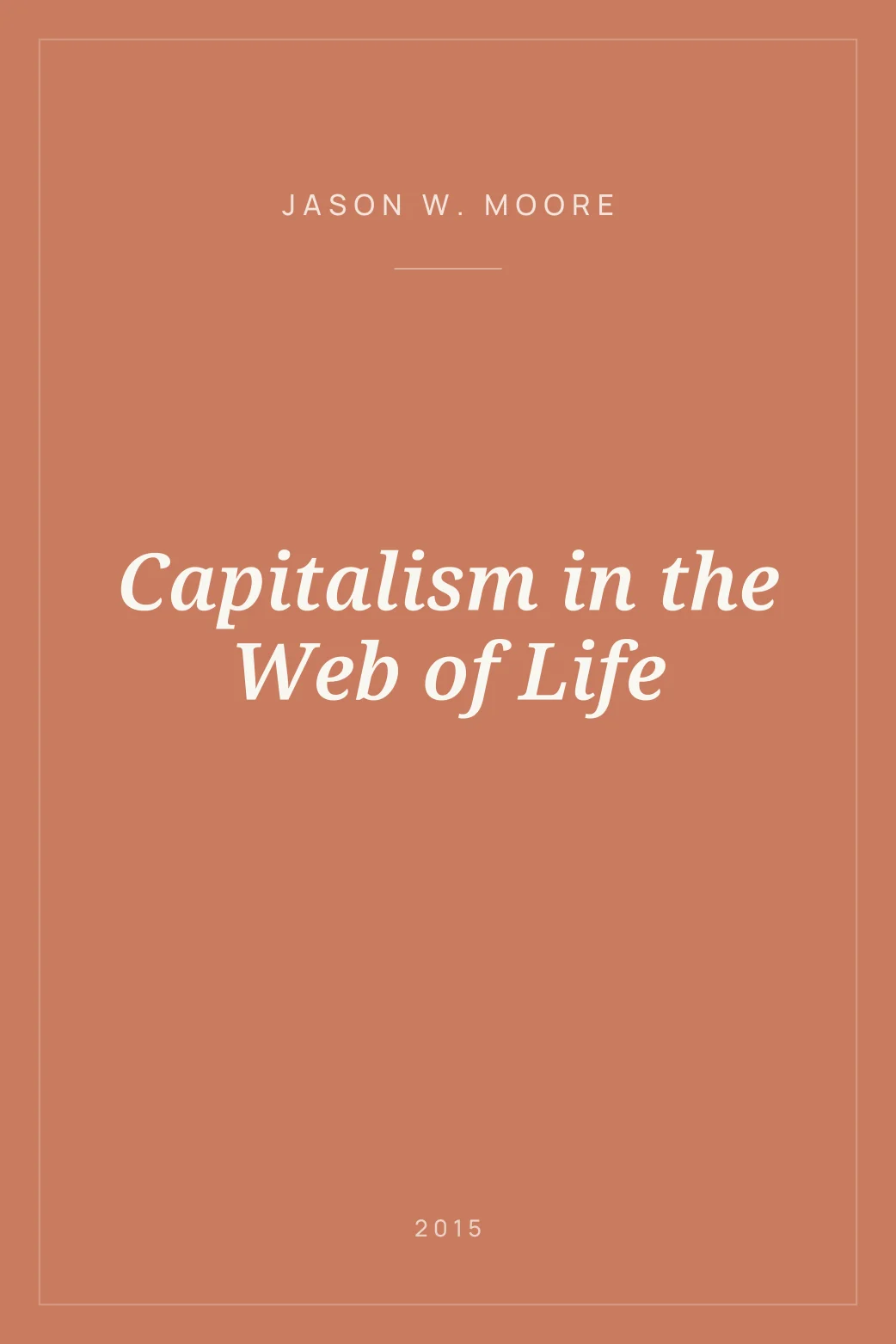 Portada de Capitalism in the Web of Life