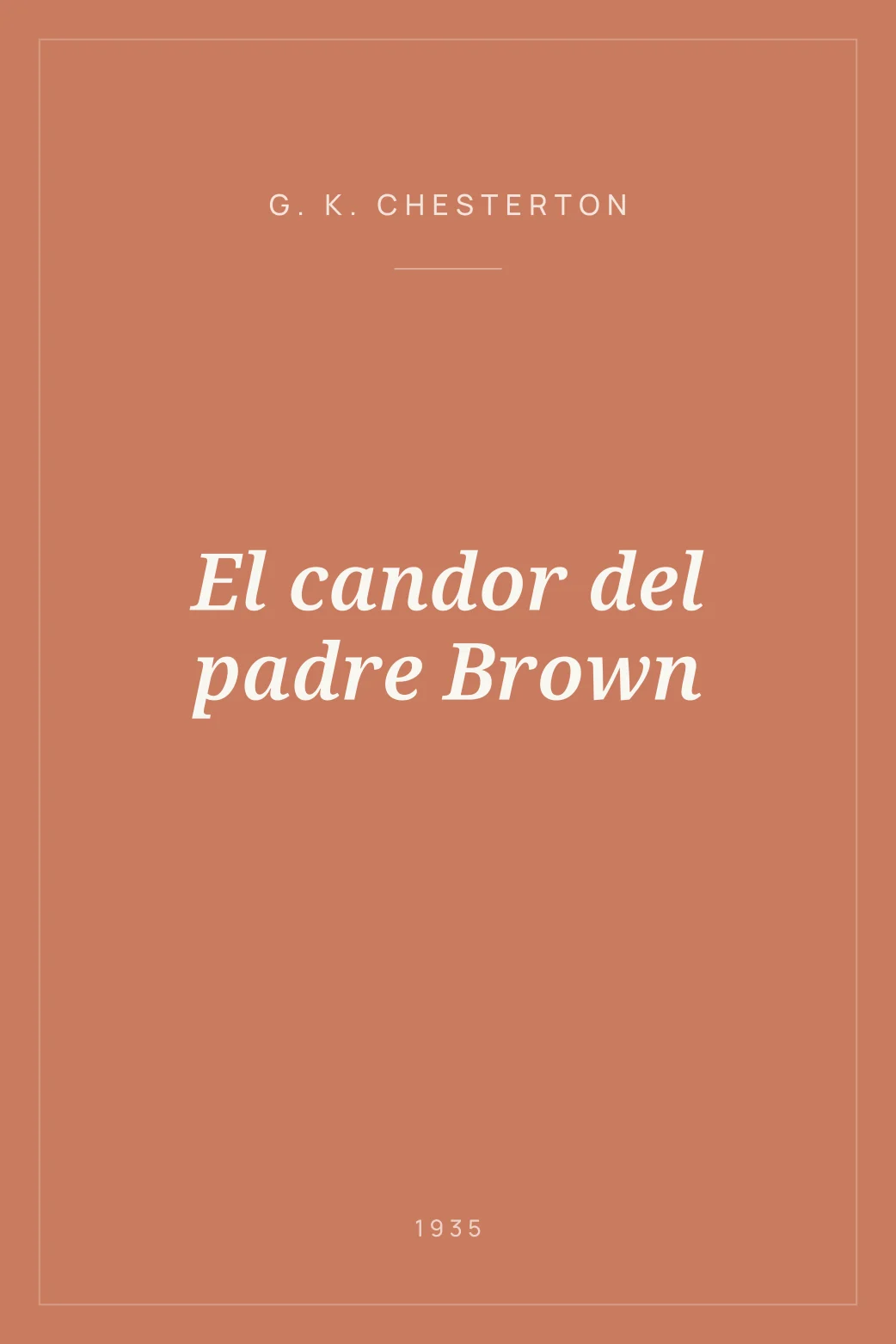 Portada de El candor del padre Brown