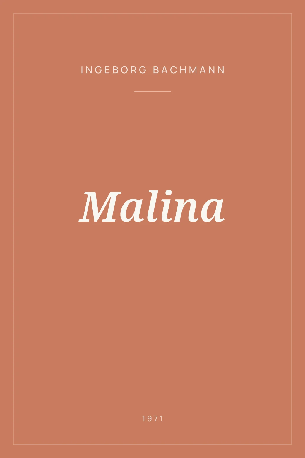 Portada de Malina