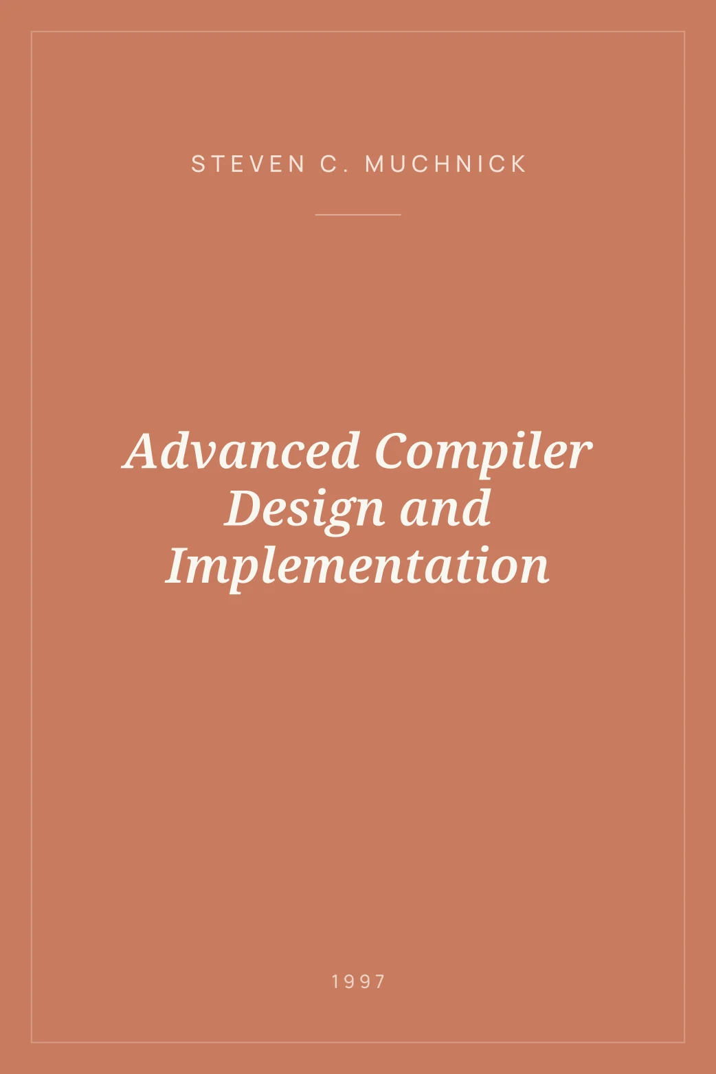 Portada de Advanced Compiler Design and Implementation