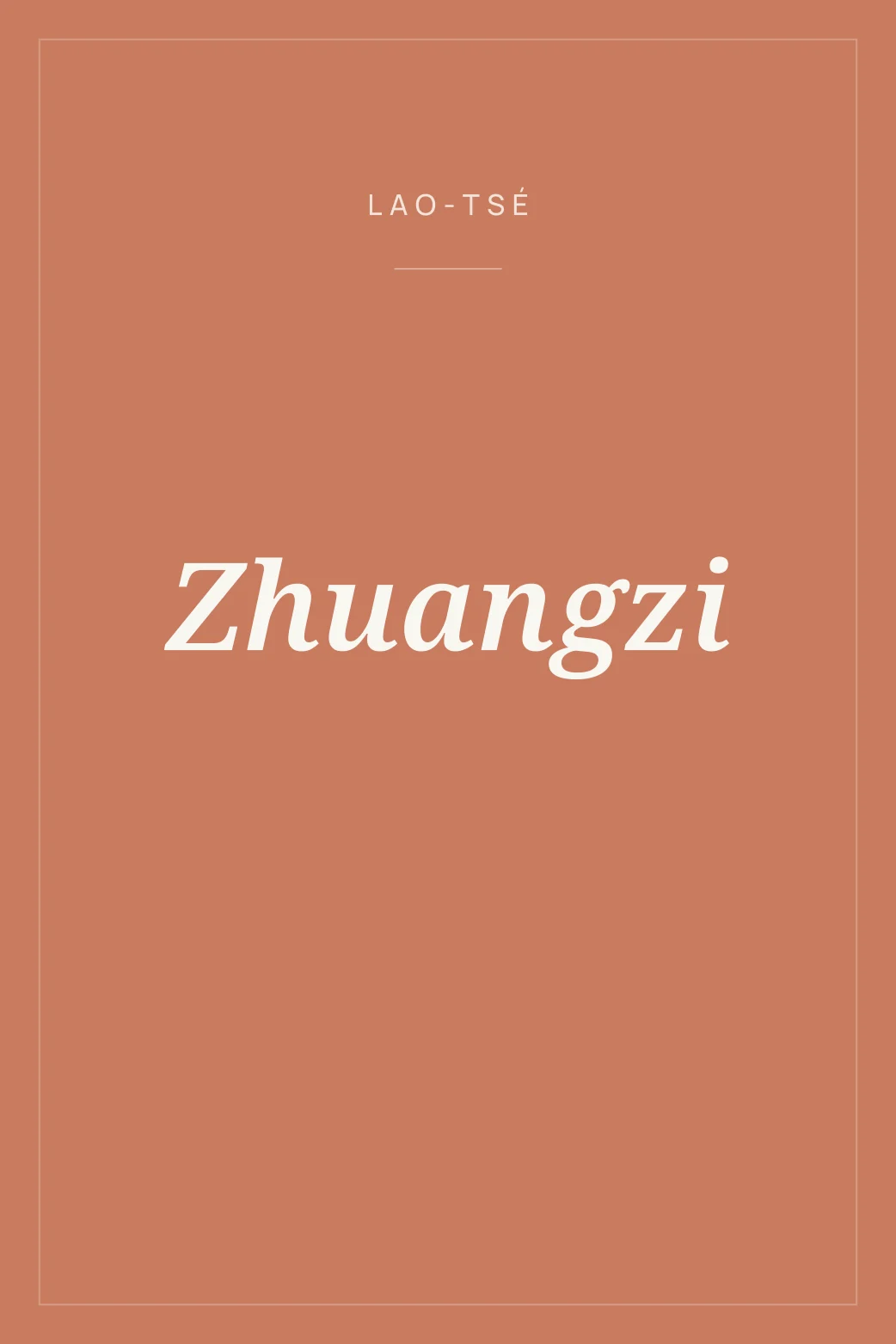 Portada de Zhuangzi