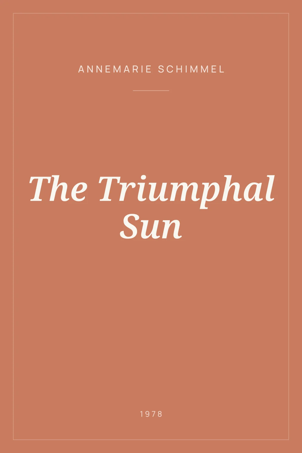 Portada de The Triumphal Sun