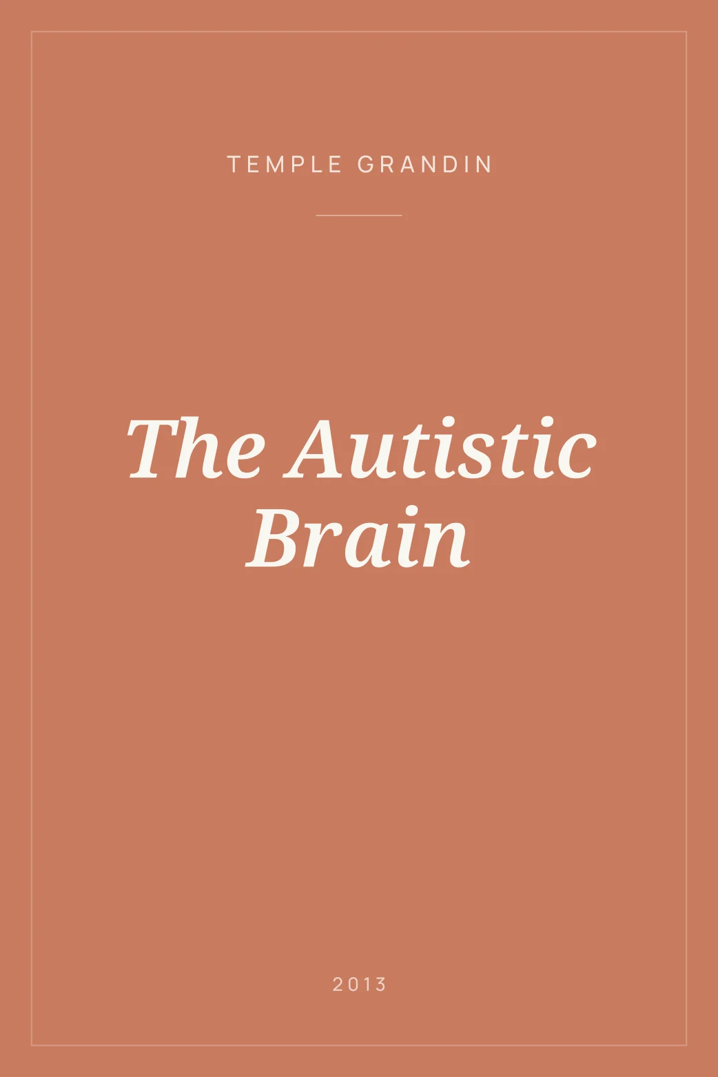 Portada de The Autistic Brain