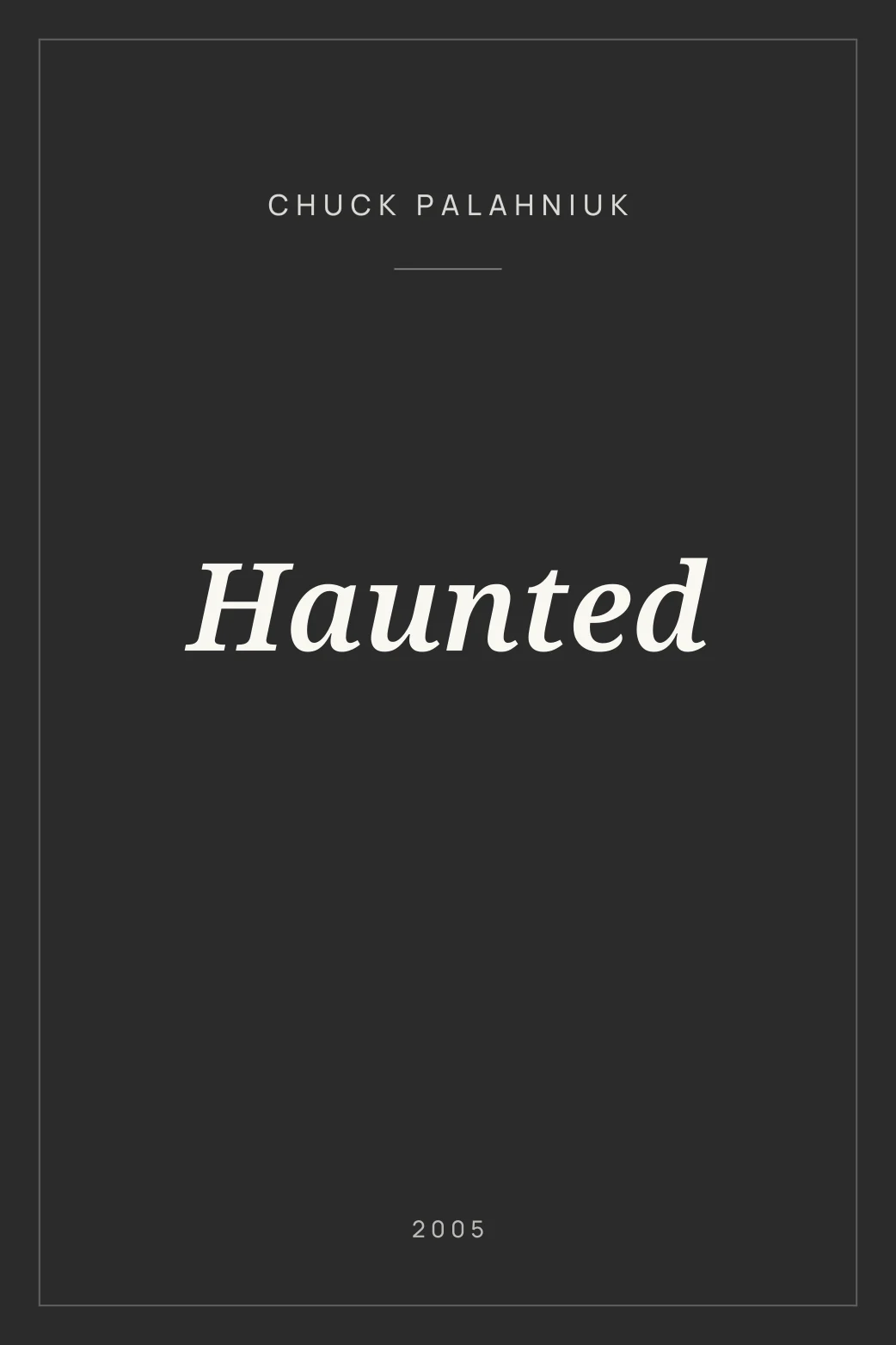 Portada de Haunted