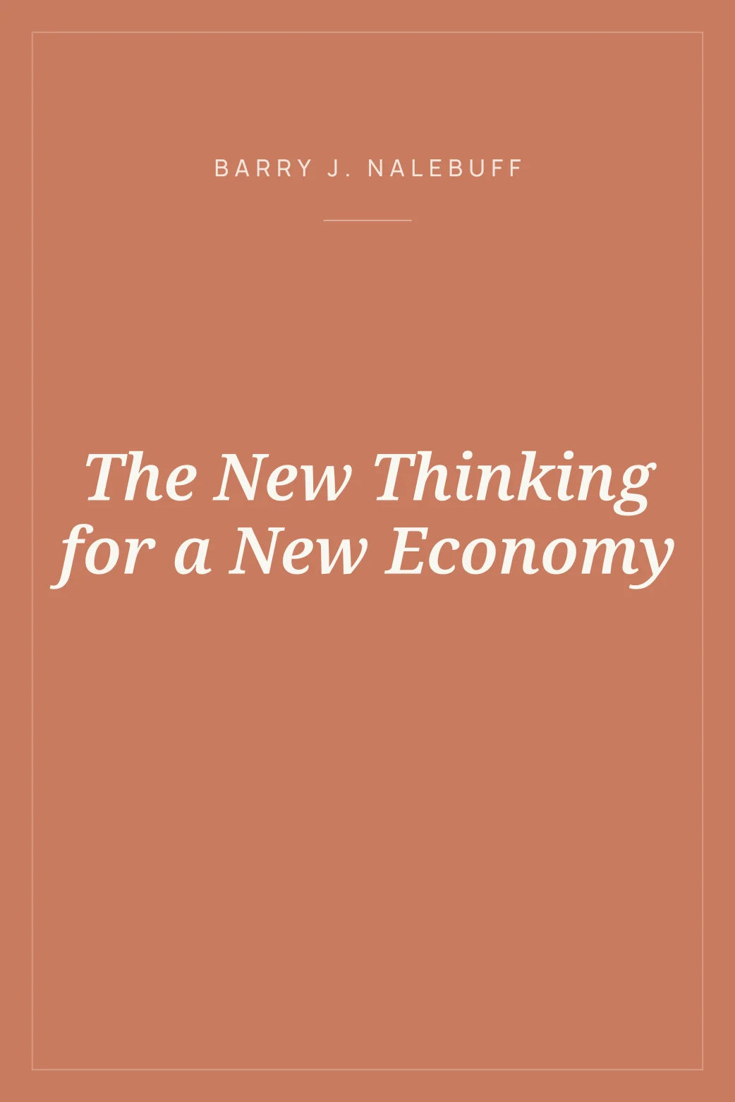 Portada de The New Thinking for a New Economy