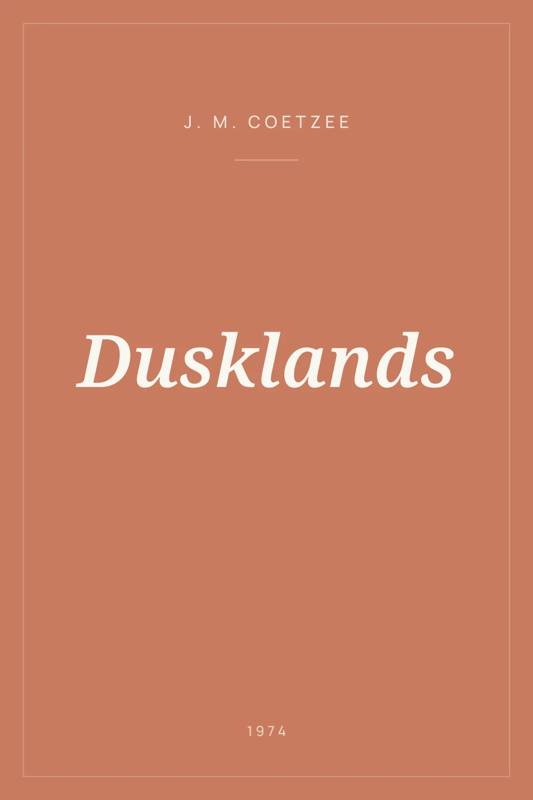 Portada de Dusklands