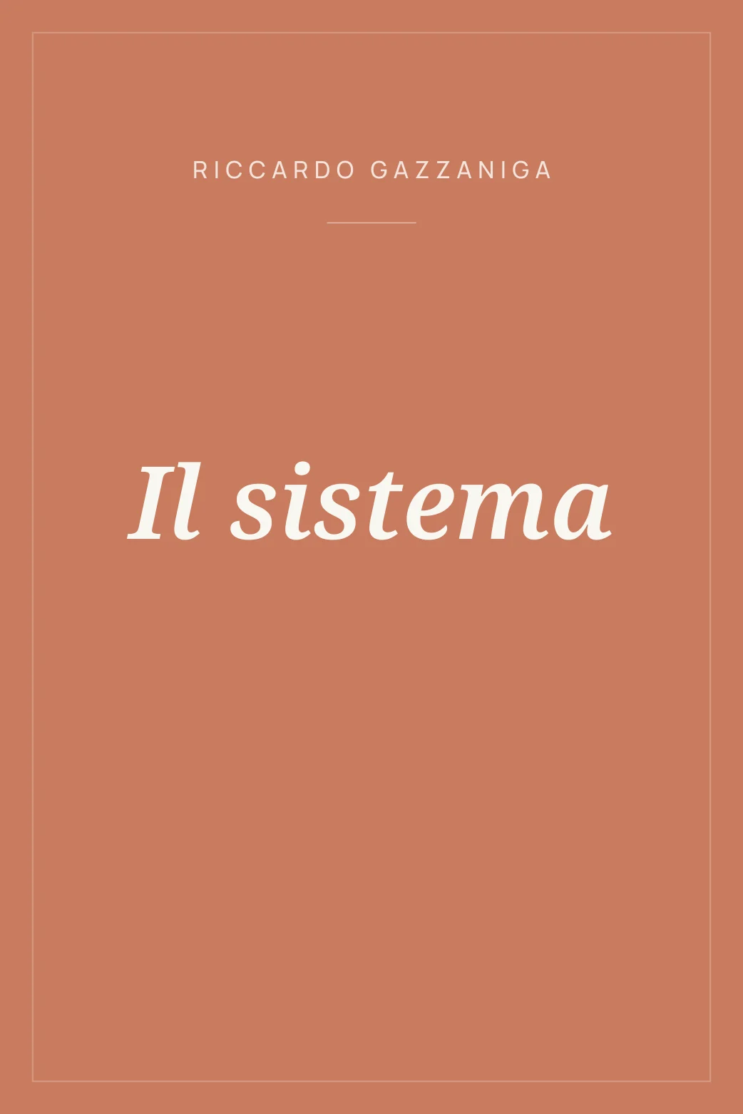 Portada de Il sistema