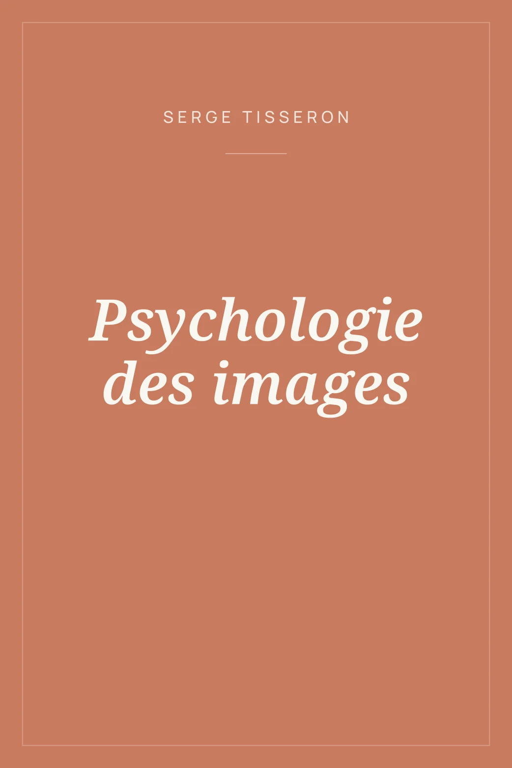 Portada de Psychologie des images