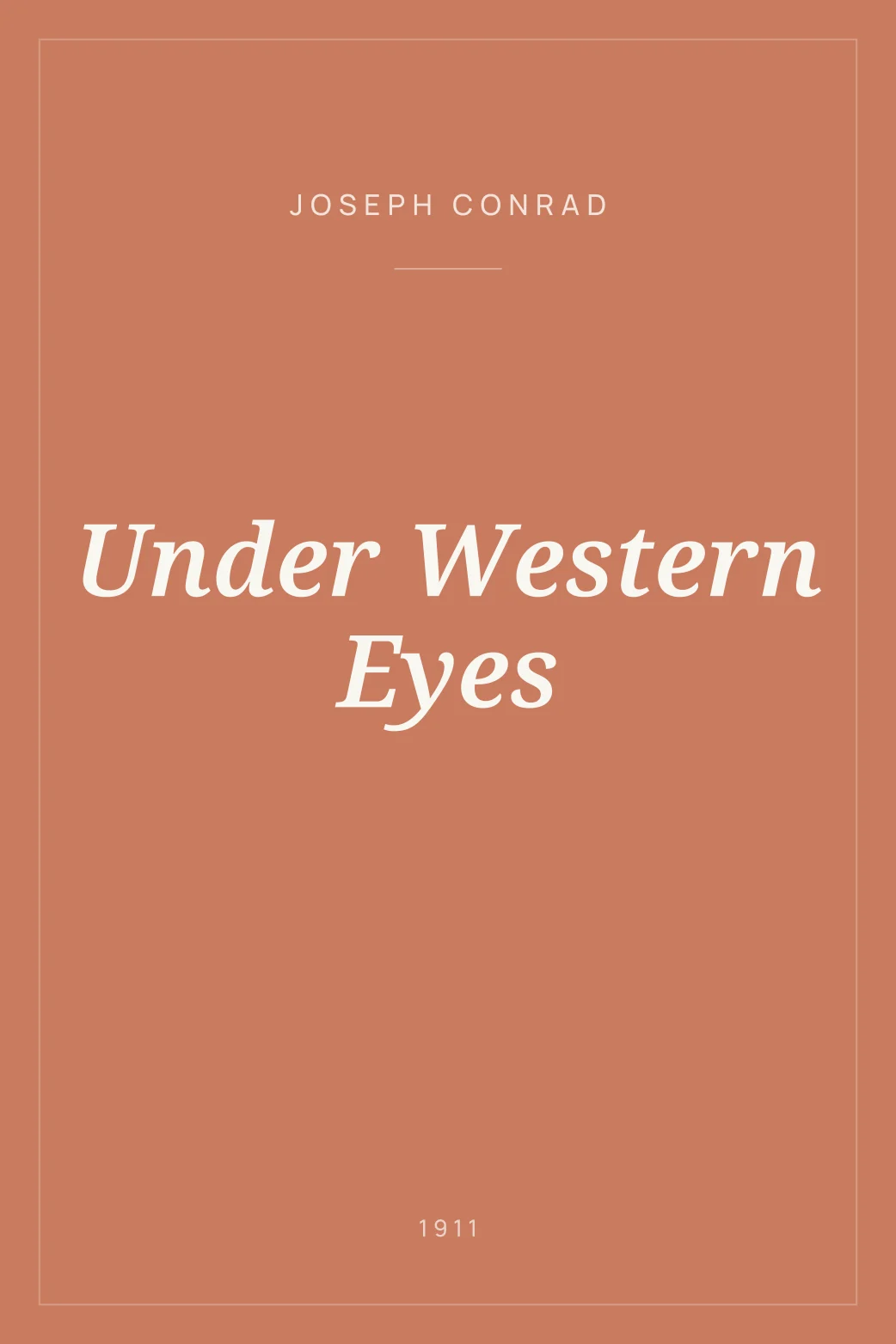 Portada de Under Western Eyes