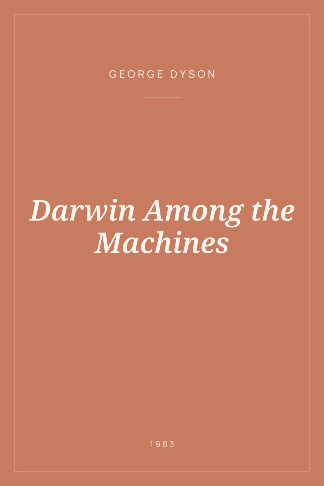 Portada de Darwin Among the Machines
