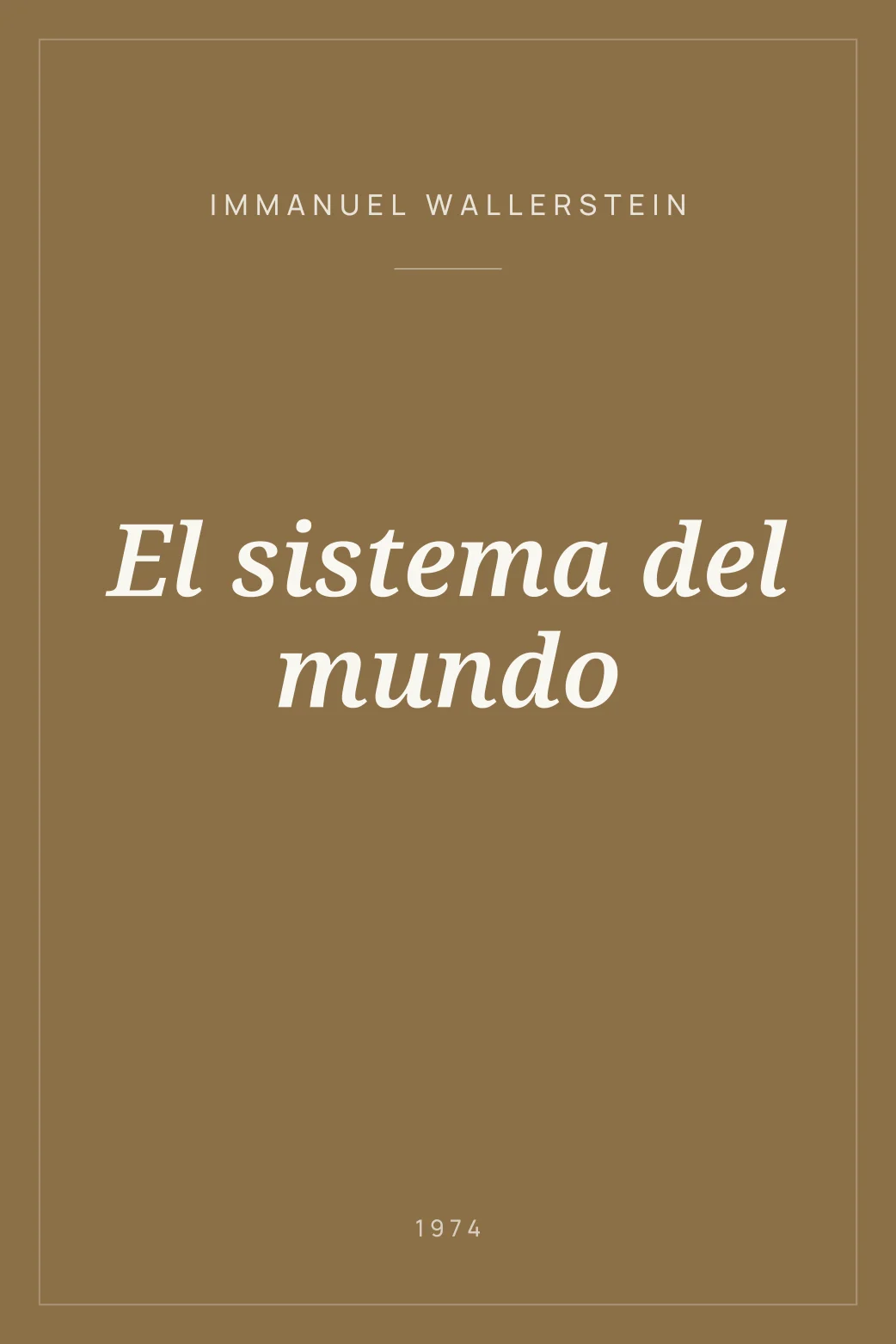 Portada de El sistema del mundo