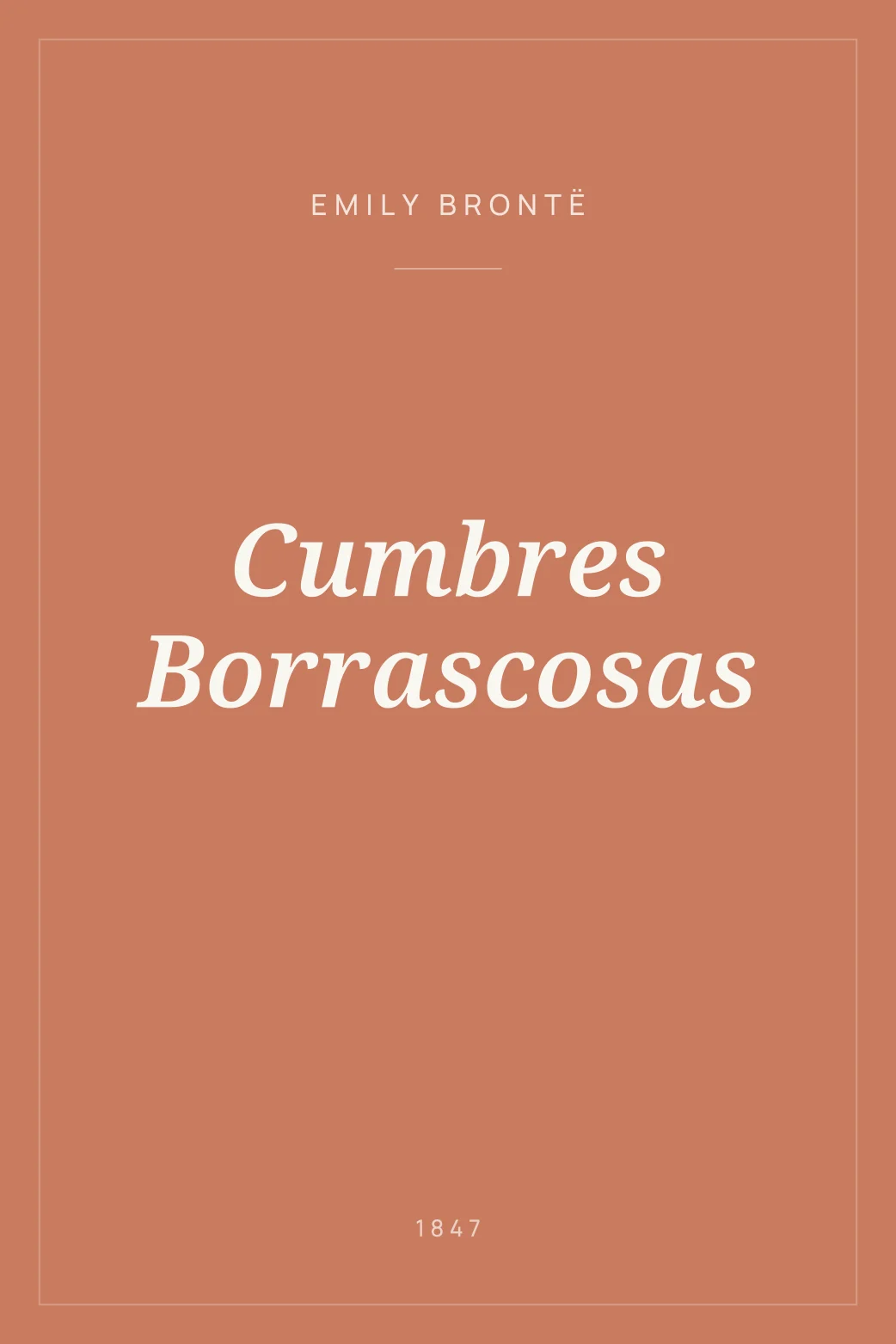 Portada de Cumbres Borrascosas