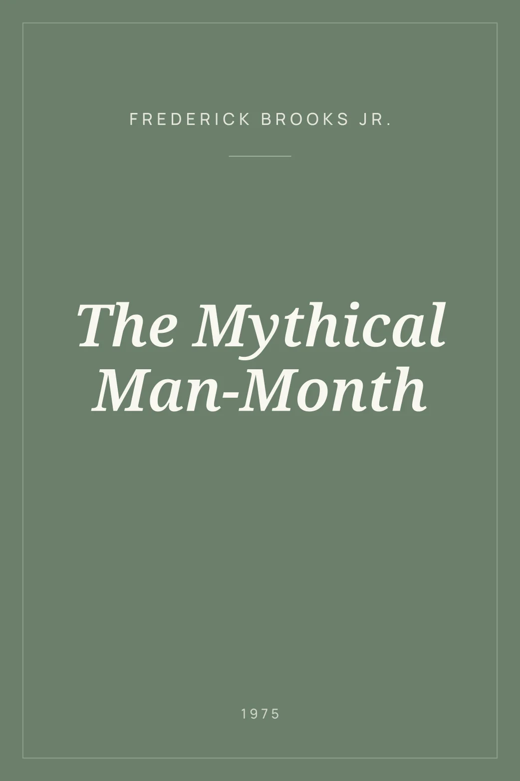 Portada de The Mythical Man-Month