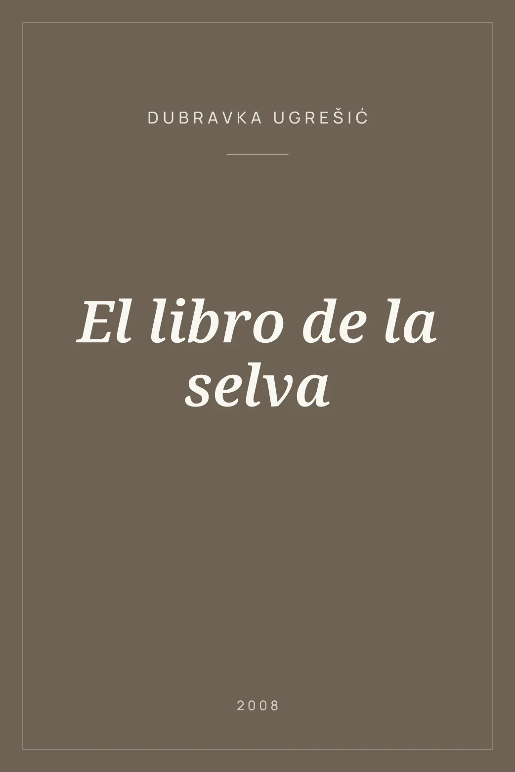 Portada de El libro de la selva