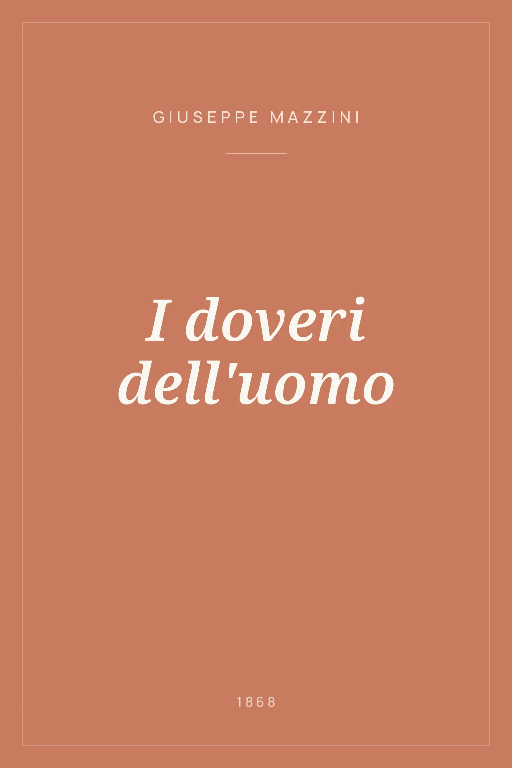 Portada de I doveri dell'uomo