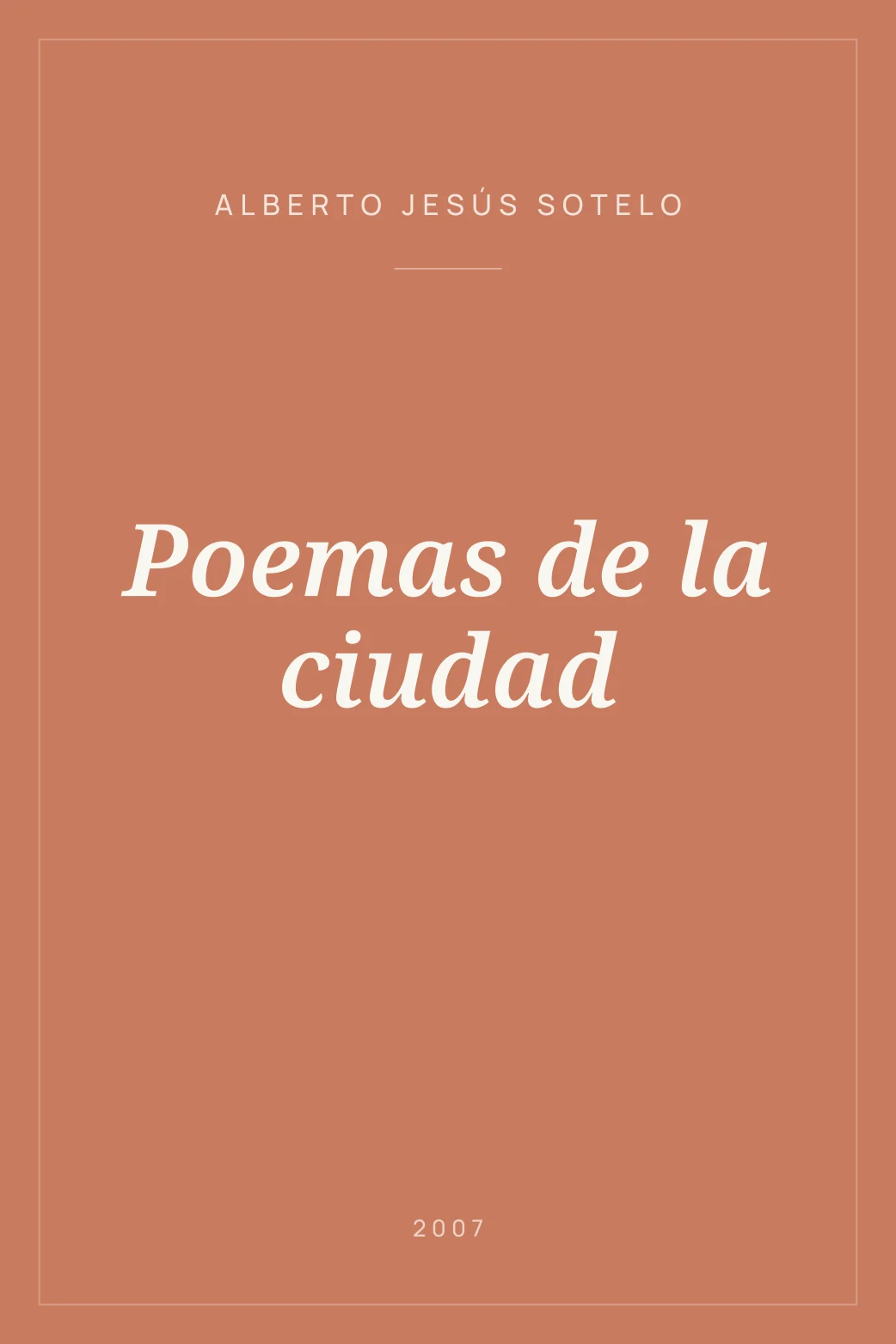 Portada de Poemas de la ciudad